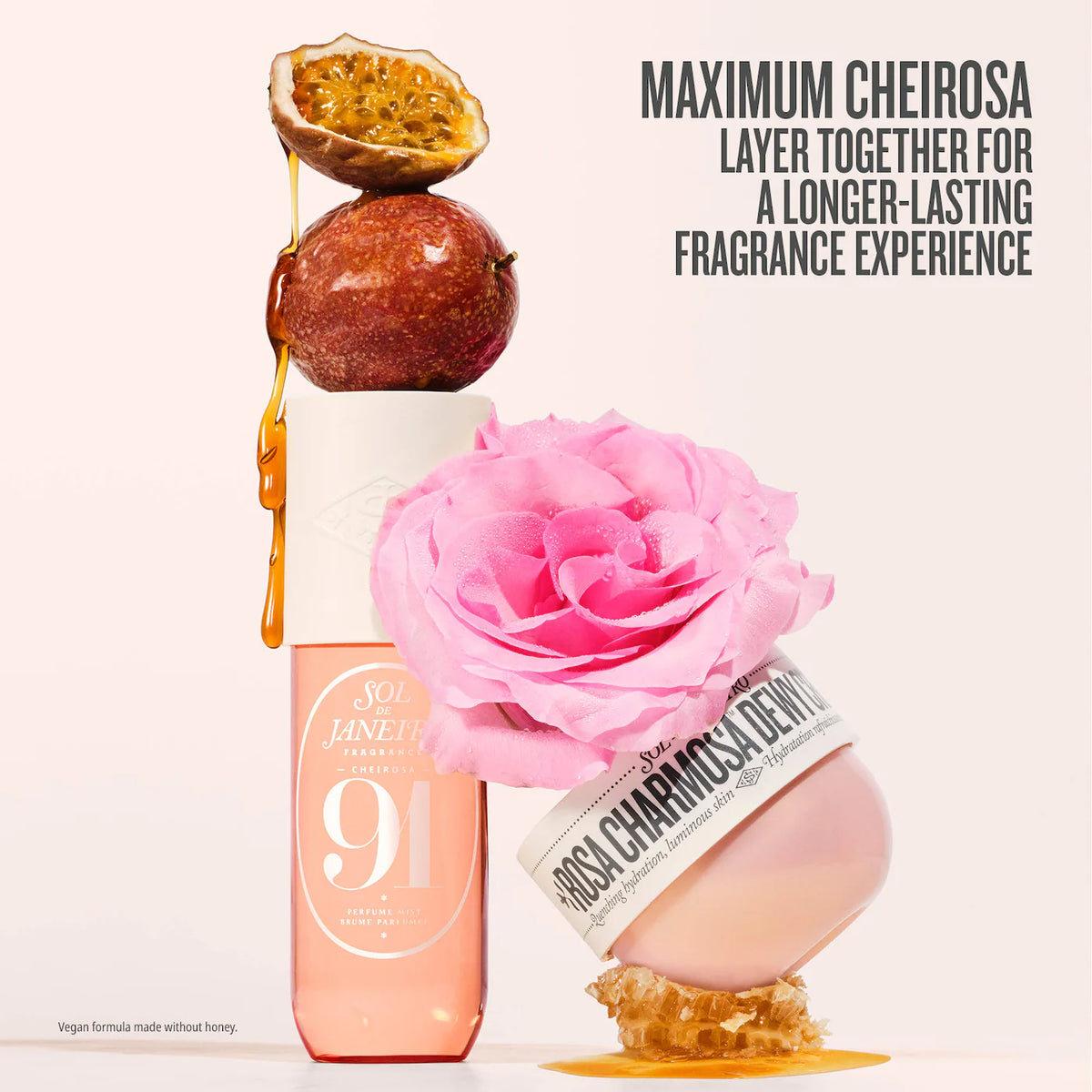 Sol de Janeiro - Mini Rosa Charmosa™ Dewy Body Cream with Rosewater + Crystal Peptides 75ml
