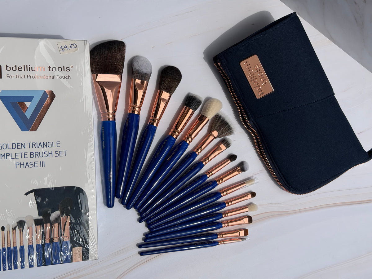 Bdellium Tools- Golden Triangle Complette Brush Set Phase III