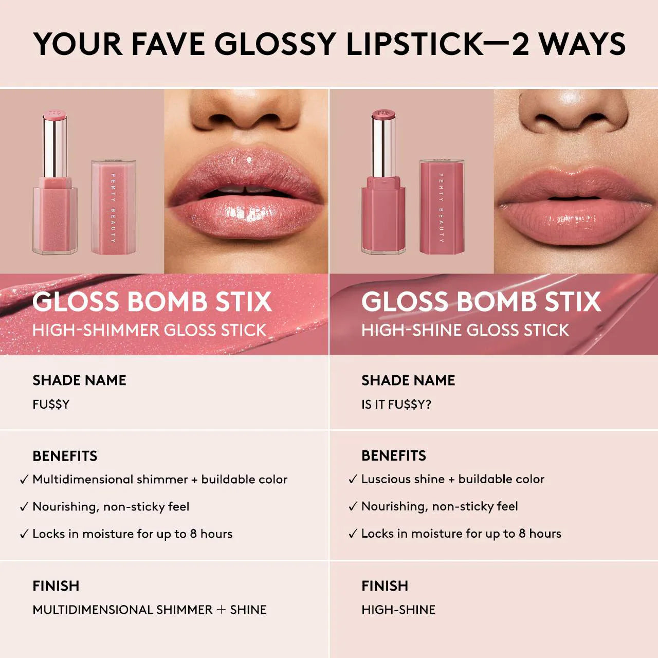 FENTY BEAUTY by Rihanna Gloss Bomb Stix High-Shimmer Gloss Stick