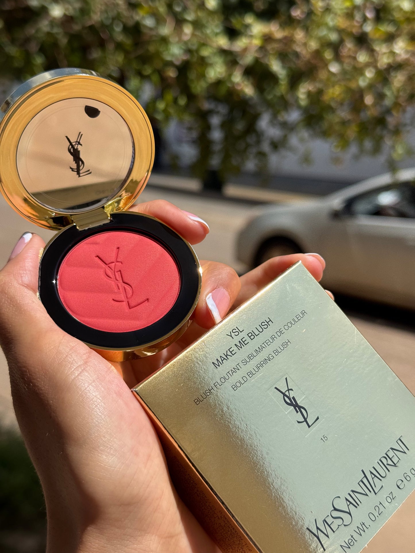 Yves Saint Laurent Make Me Blush 24H Buildable Powder Blush tono-  15 Chili Crush YSL