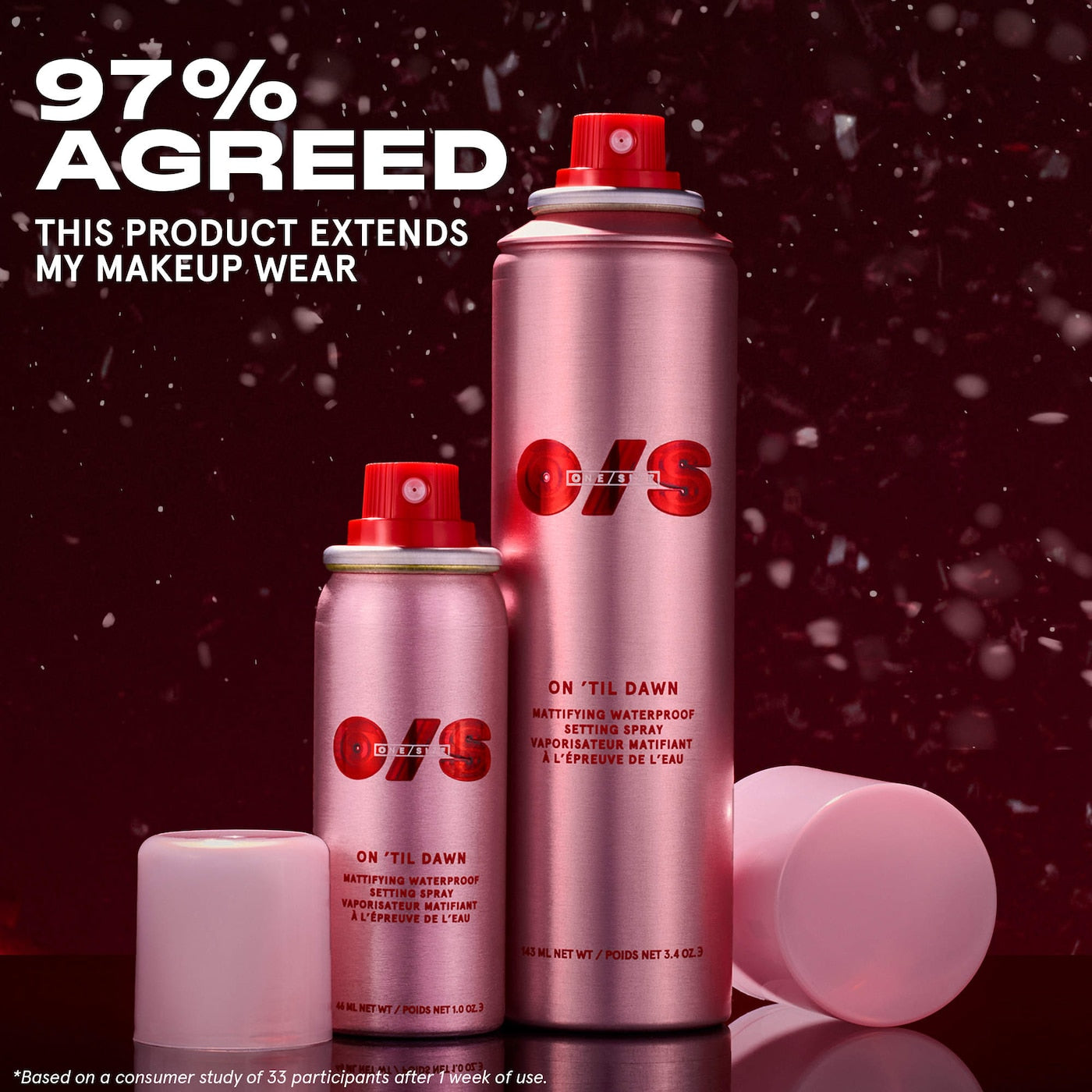 ONE/SIZE by Patrick Starrr On 'Til Dawn Mattifying Waterproof Setting Spray Big & Bitty Duo