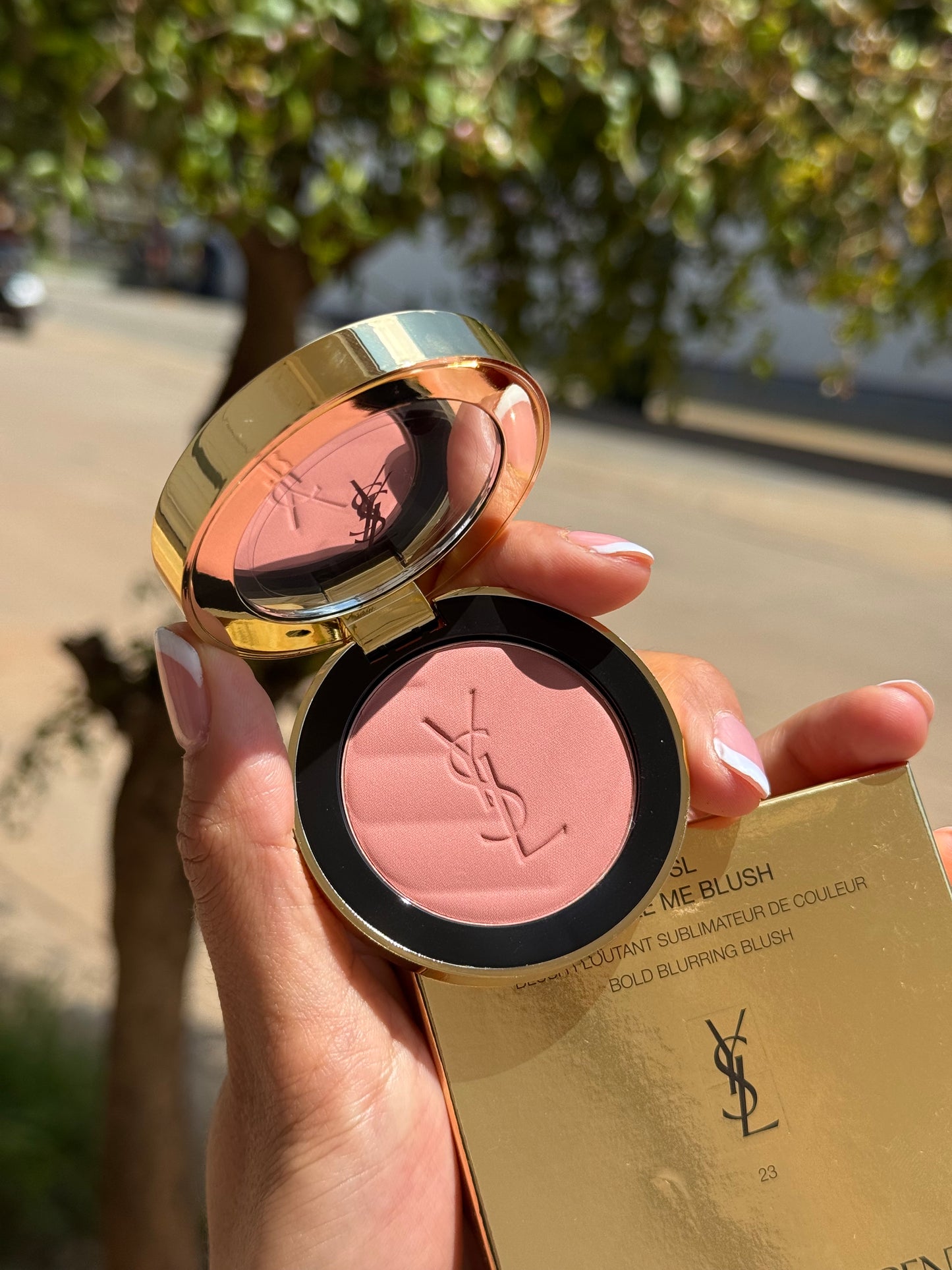 Yves Saint Laurent Make Me Blush 24H Buildable Powder Blush tono-  23 Hot Mauve YSL