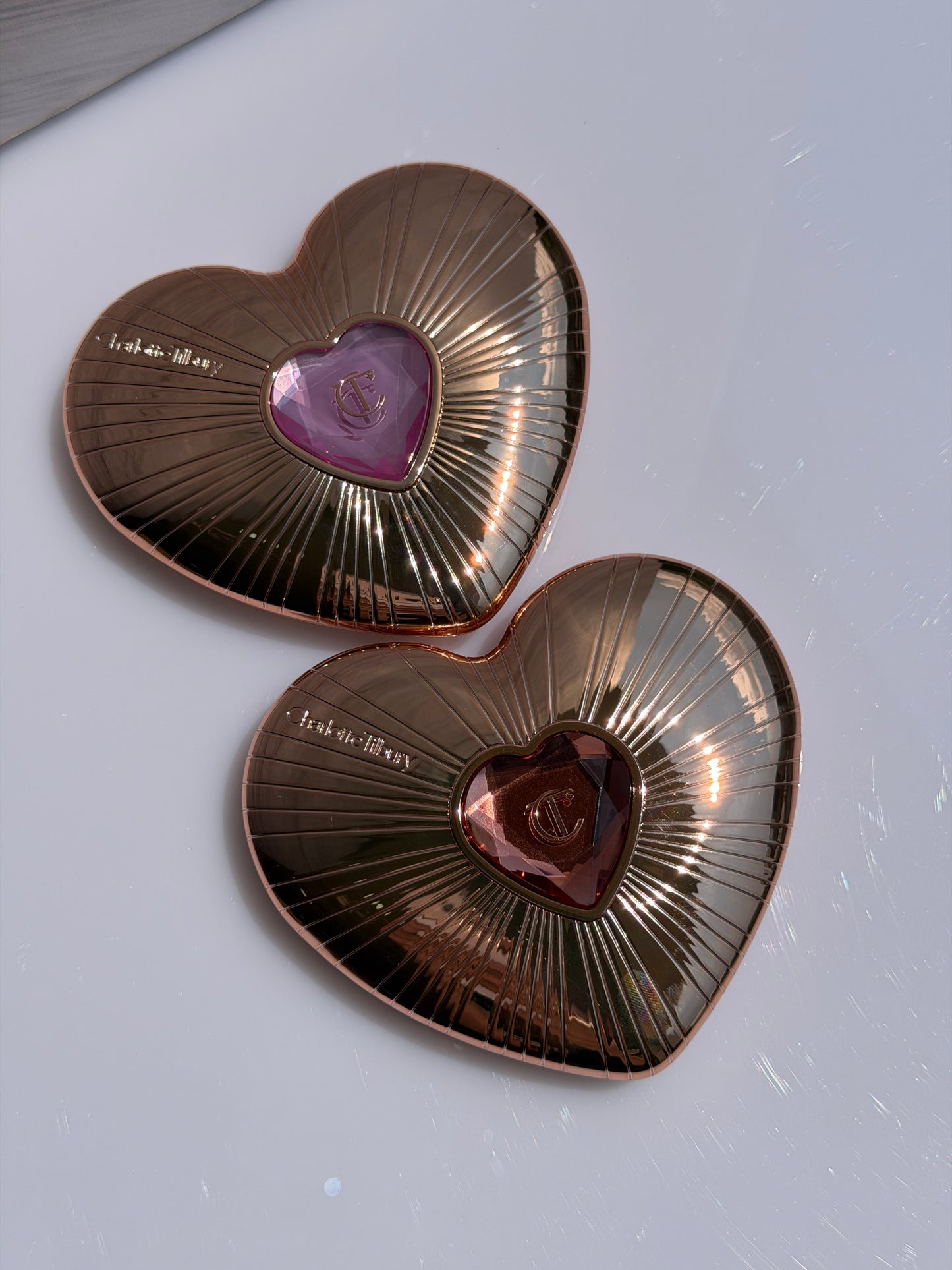 Charlotte Tilbury- Pillow Talk Beauty Soulmates Airbrush Flawless Finish Brightening and Blush Powder Palette - FLAWLESS ROSEWOOD