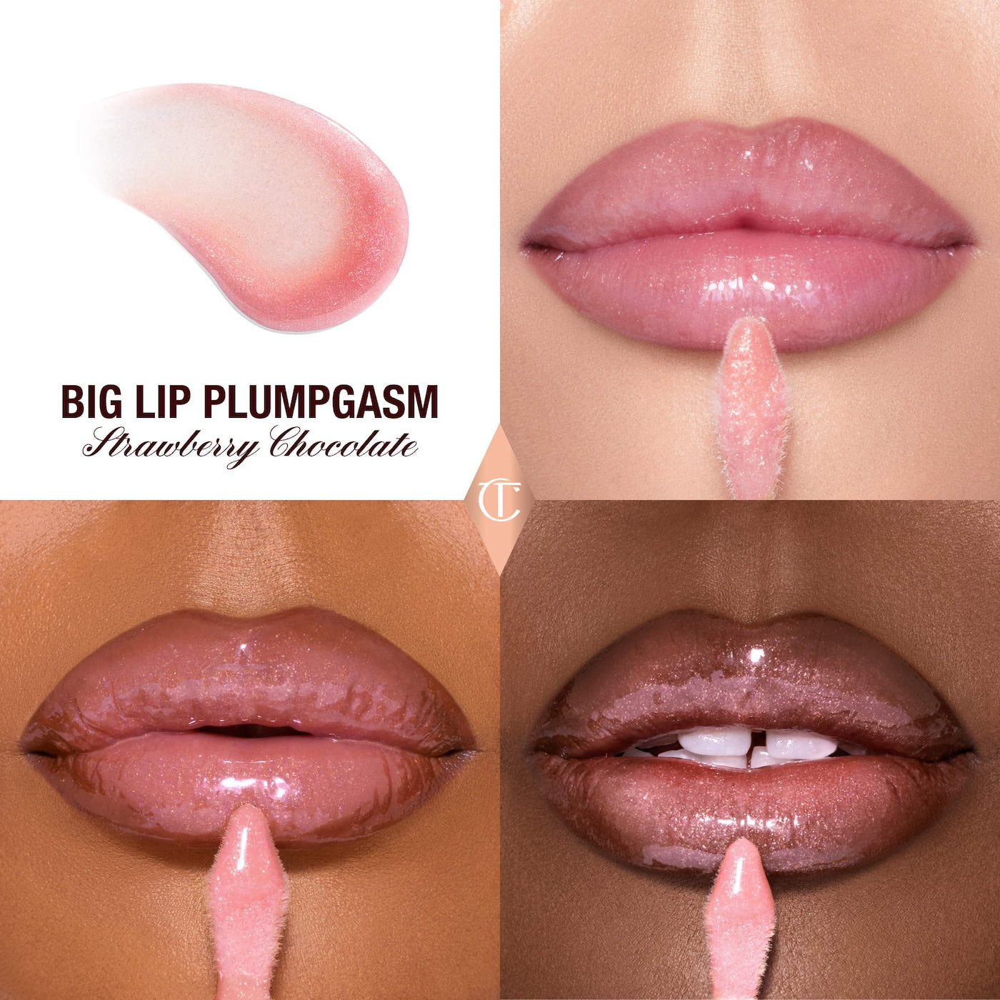 Charlotte Tilbury Big Lip Plumpgasm Plumping Lip Gloss- Strawberry Chocolate
