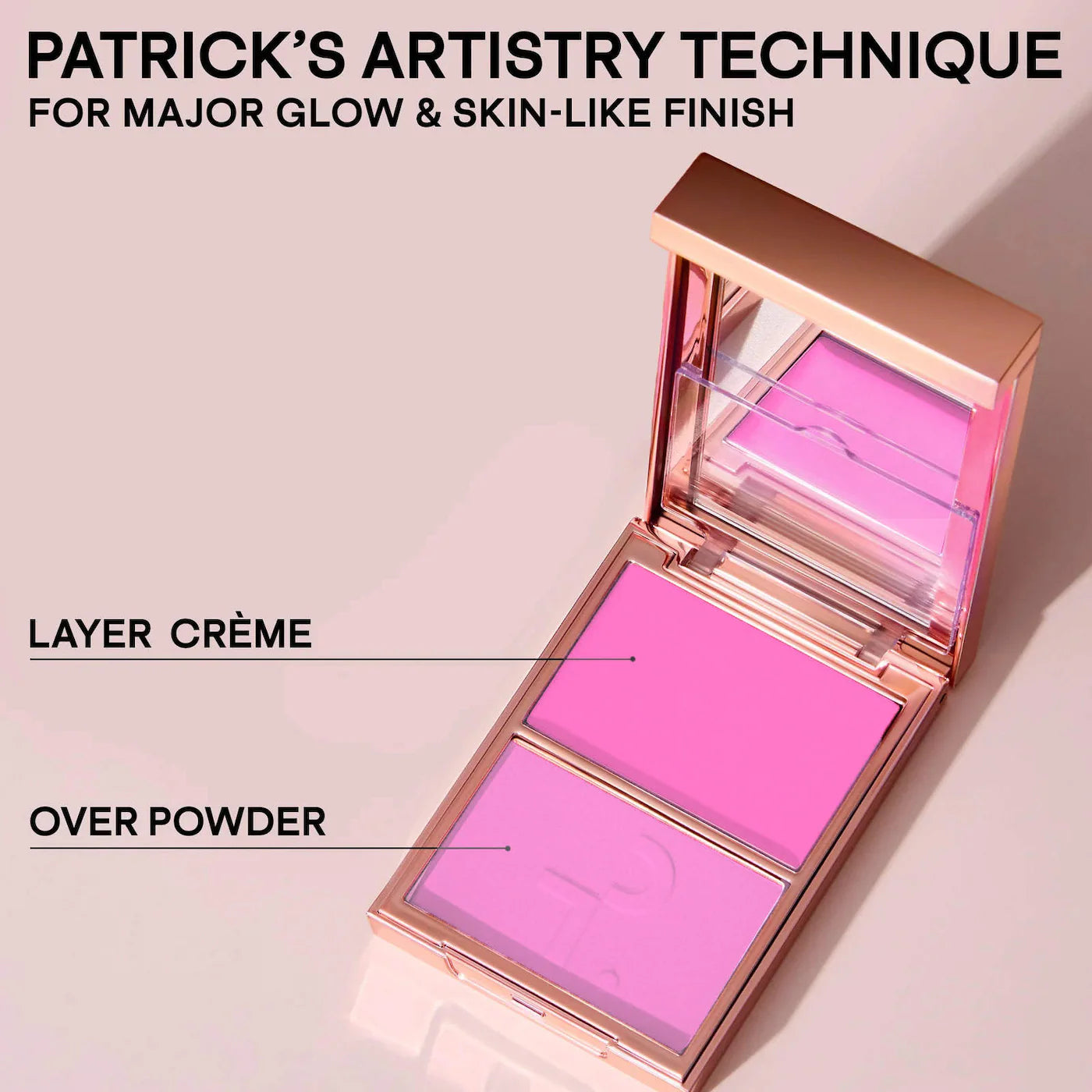 Double Take Crème & Powder Blush Patrick Ta THANK ME LATER