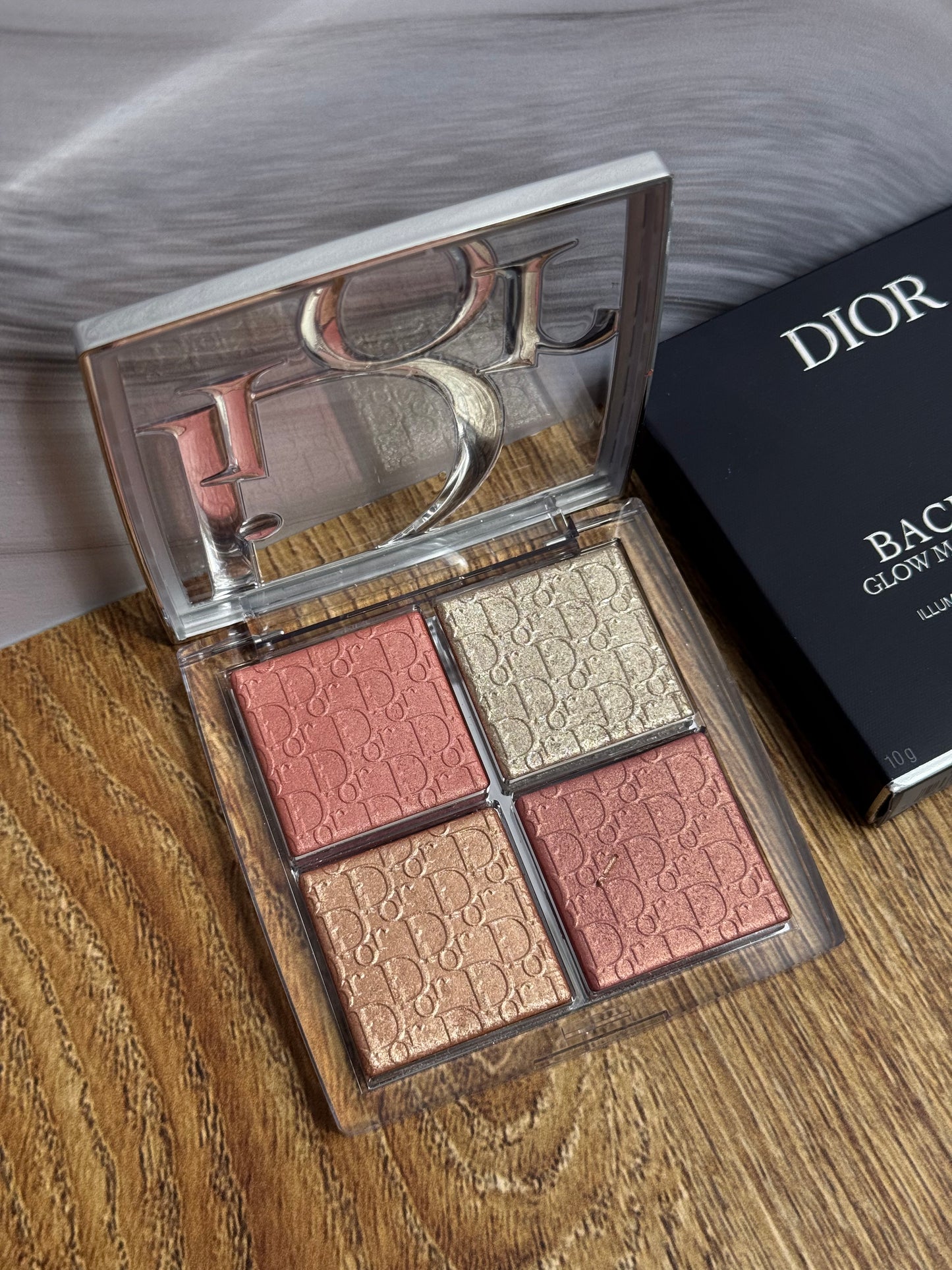 DIOR Backstage Glow Maximizer Face Palette - 003 Pearly Peach Glow