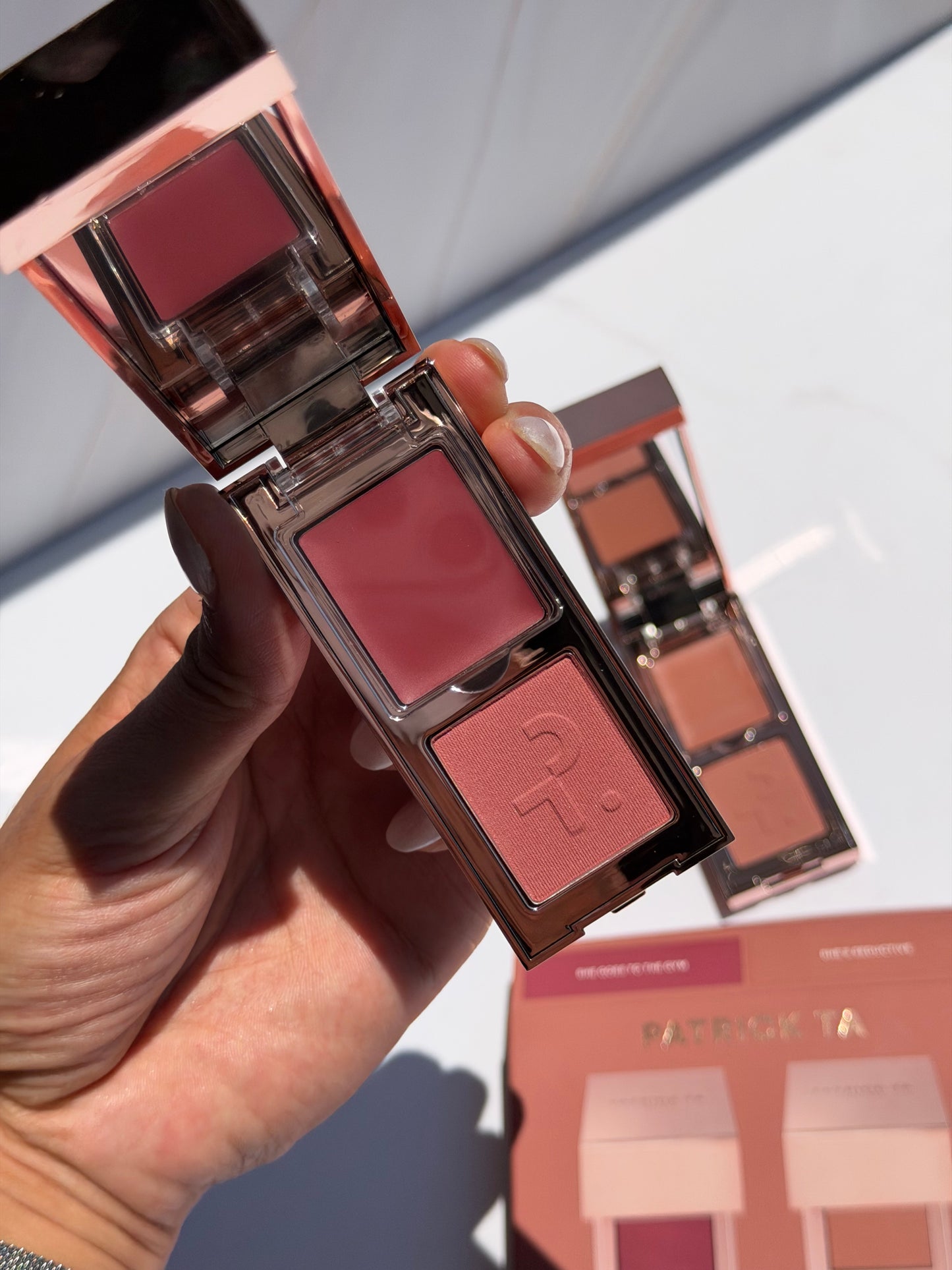 PATRICK TA-Mini Must-Have Major Headlines Double-Take Crème & Powder Blush Duo Set