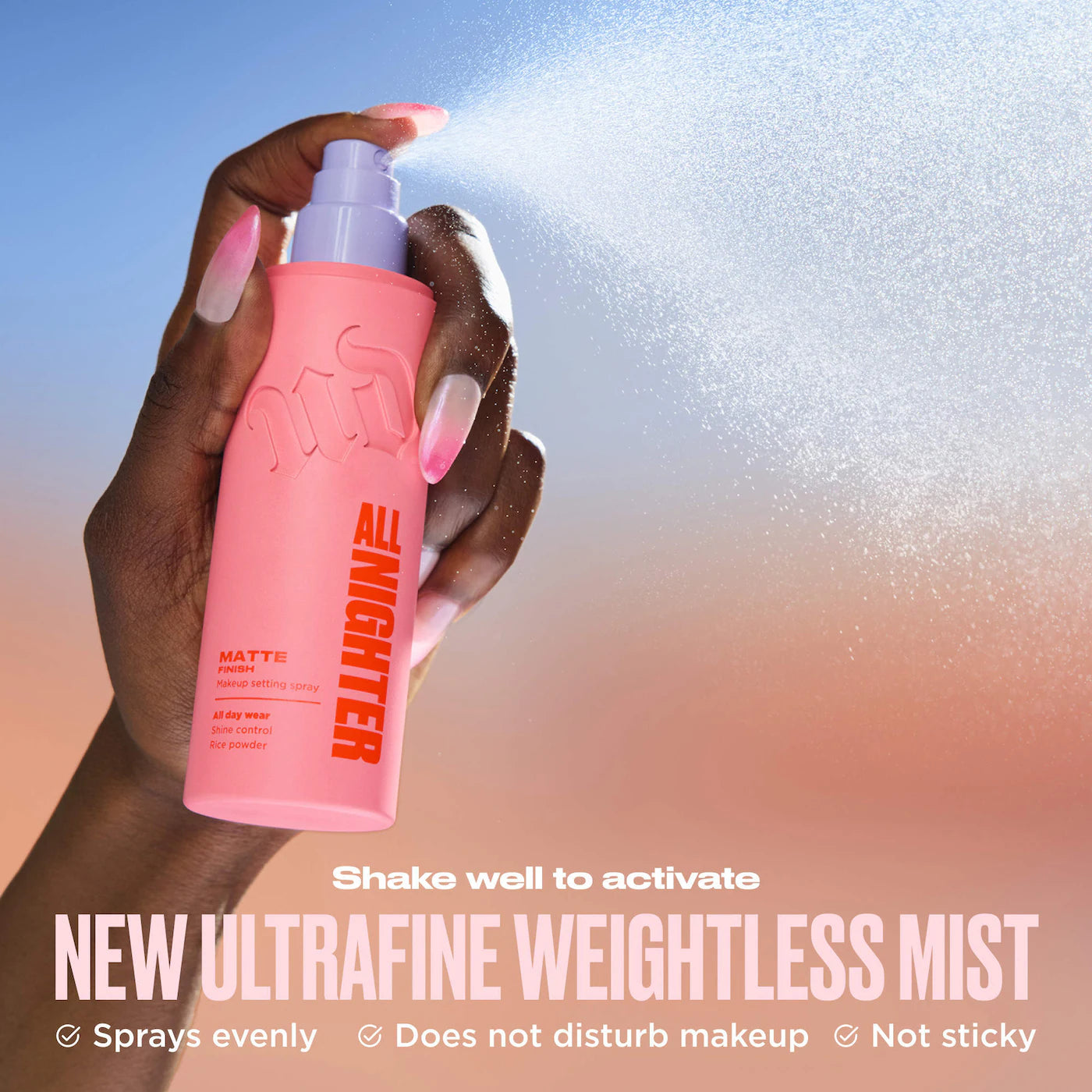 Urban Decay-All Nighter Waterproof Matte Setting Spray with 24HR Wear
