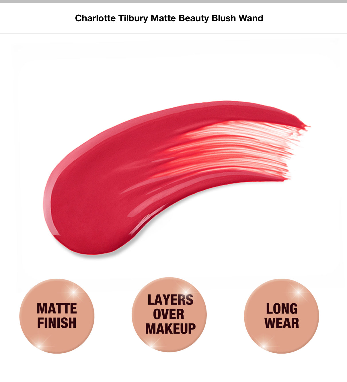 Pillow Talk Matte Beauty Blush Wand PILLOW TALK DREAM POP Charlotte Tilbury