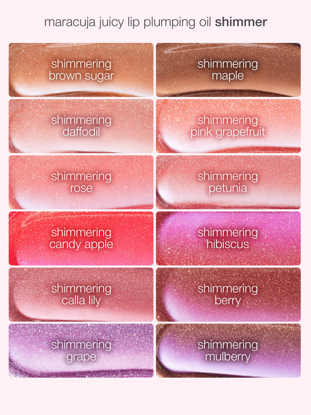 Maracuja juicy plumping lip oil- Tarte tono Shimmering Pink Grapefruit