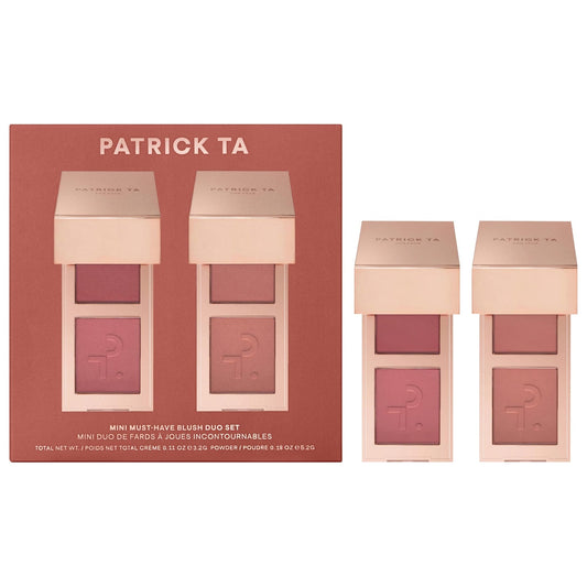 PATRICK TA-Mini Must-Have Major Headlines Double-Take Crème & Powder Blush Duo Set
