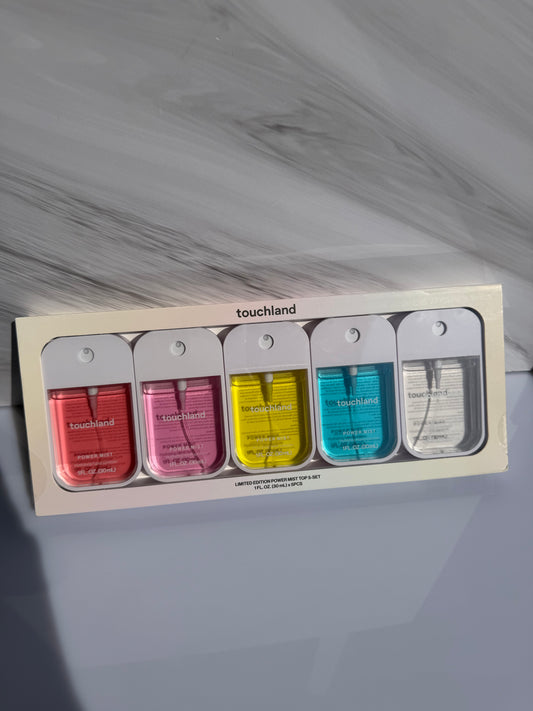 Touchland Limited Edition Power Mist Hydrating Hand Sanitizer Top 5-Set