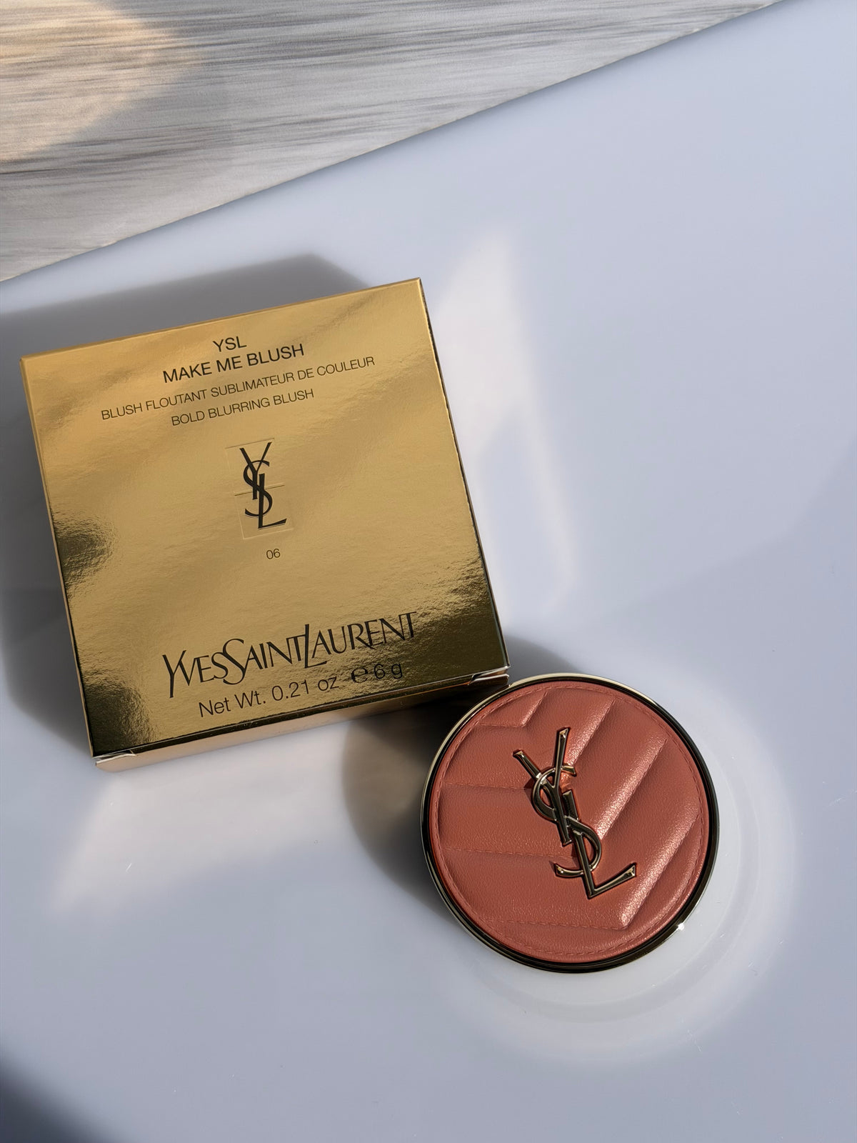 Make me Blush 24H Biuldable Blurring Powder Blush YSL- 06 ROSE HAZE