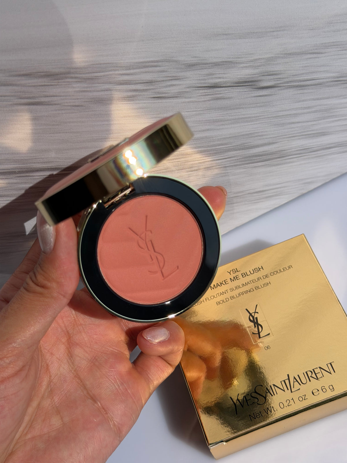 Make me Blush 24H Biuldable Blurring Powder Blush YSL- 06 ROSE HAZE