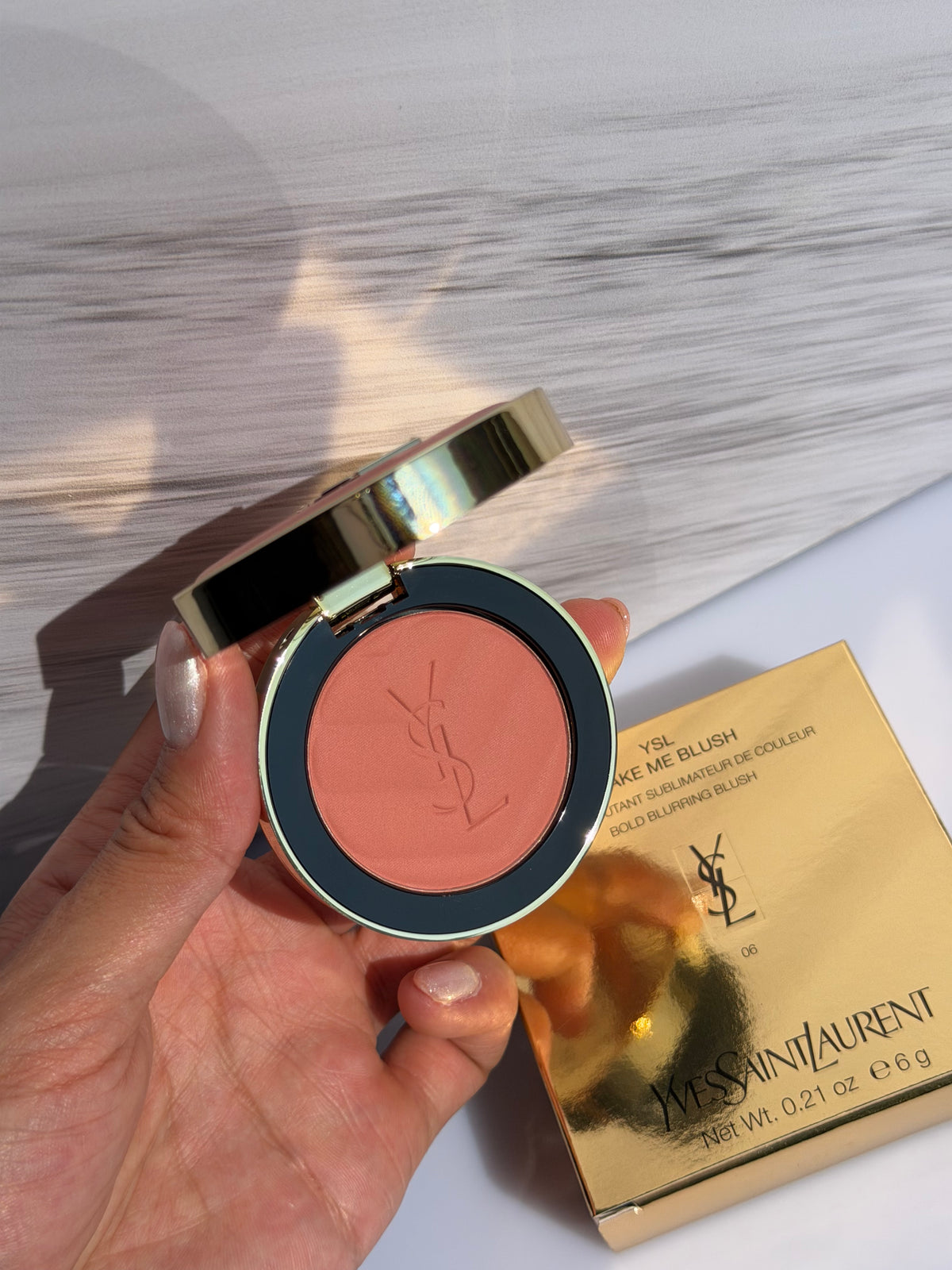 Make me Blush 24H Biuldable Blurring Powder Blush YSL- 06 ROSE HAZE