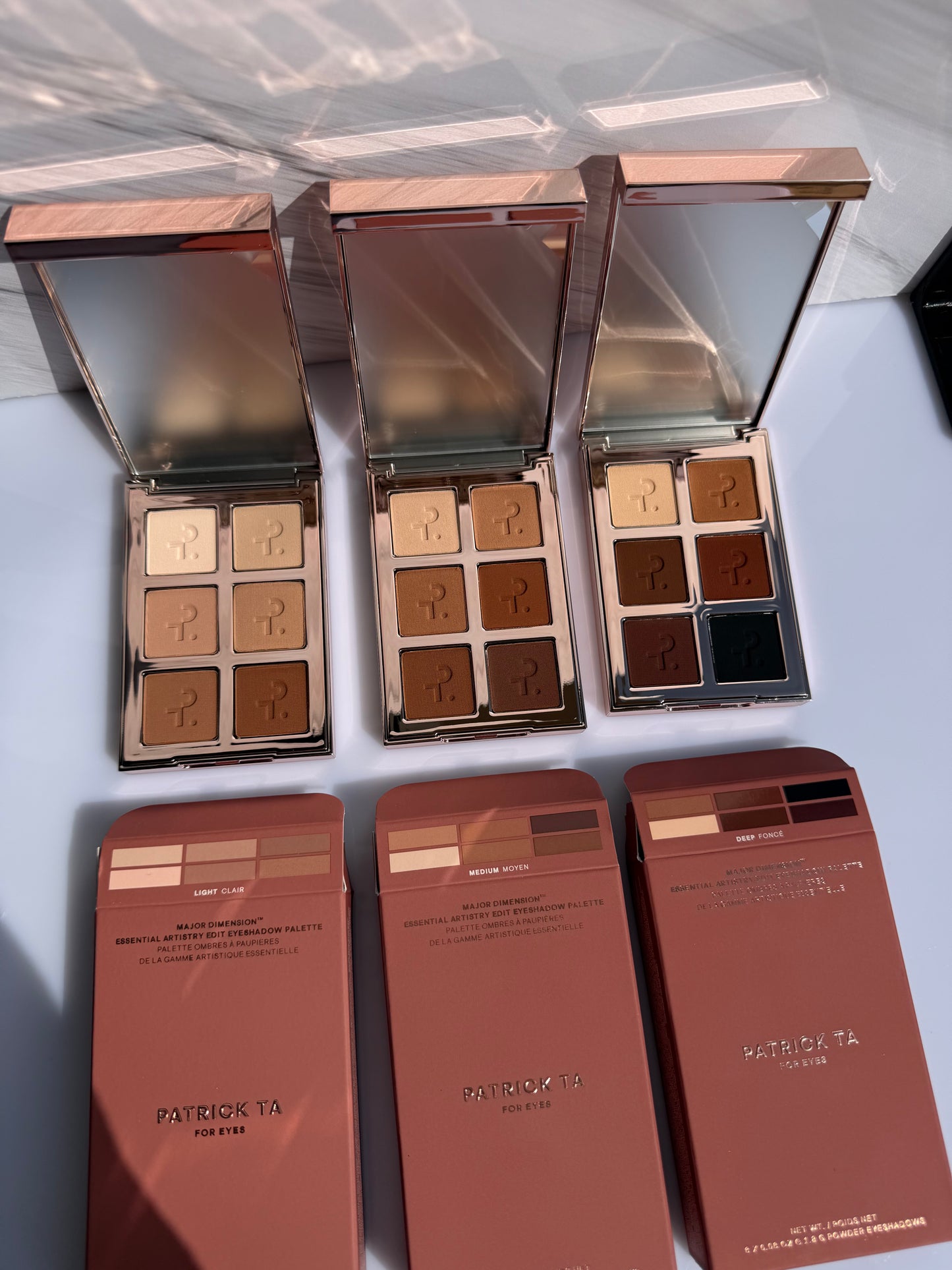 PATRICK TA Major Dimension Essential Artistry Edit Eyeshadow Palette- LIGHT CLAIR