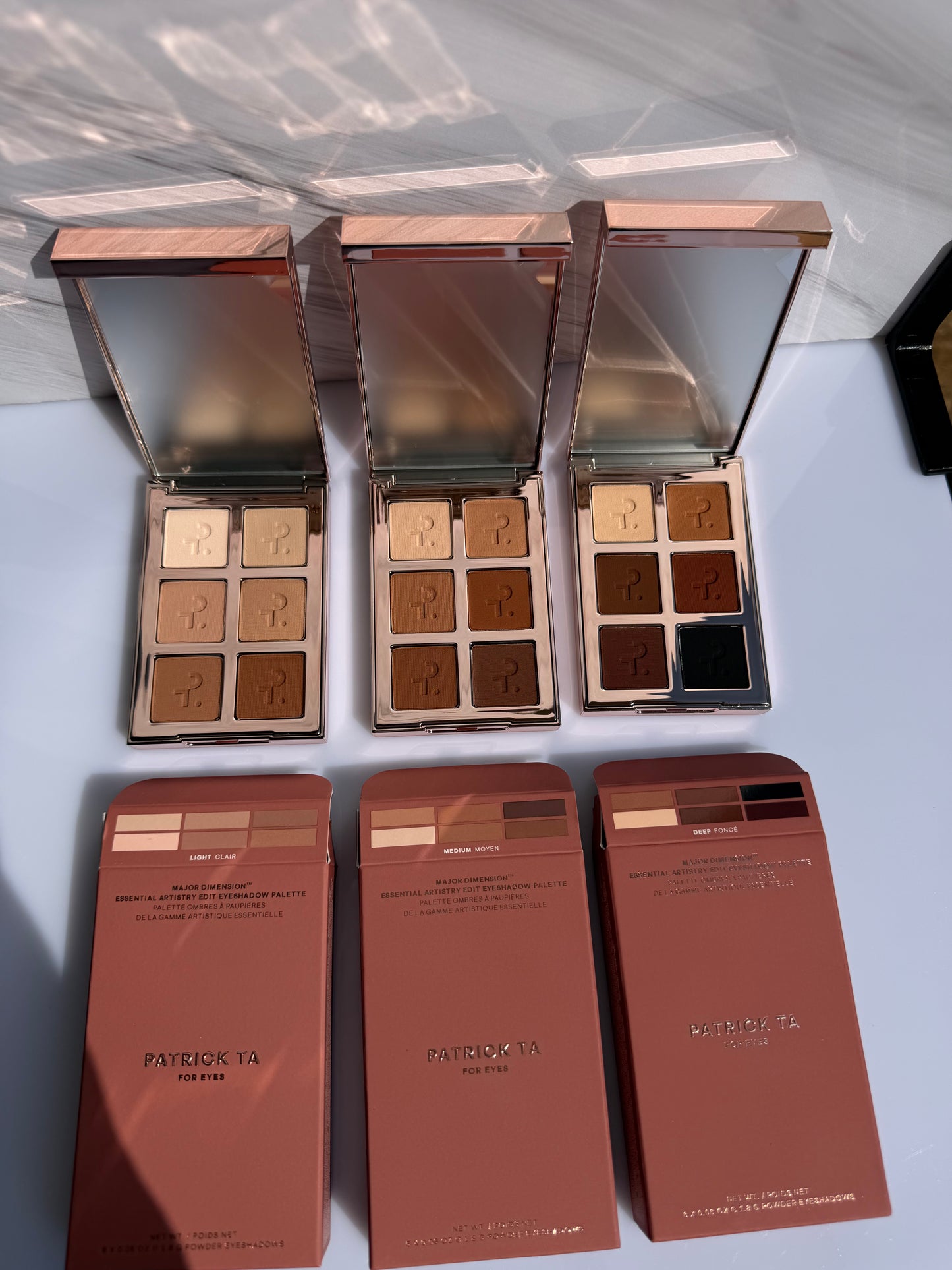 PATRICK TA Major Dimension Essential Artistry Edit Eyeshadow Palette- LIGHT CLAIR