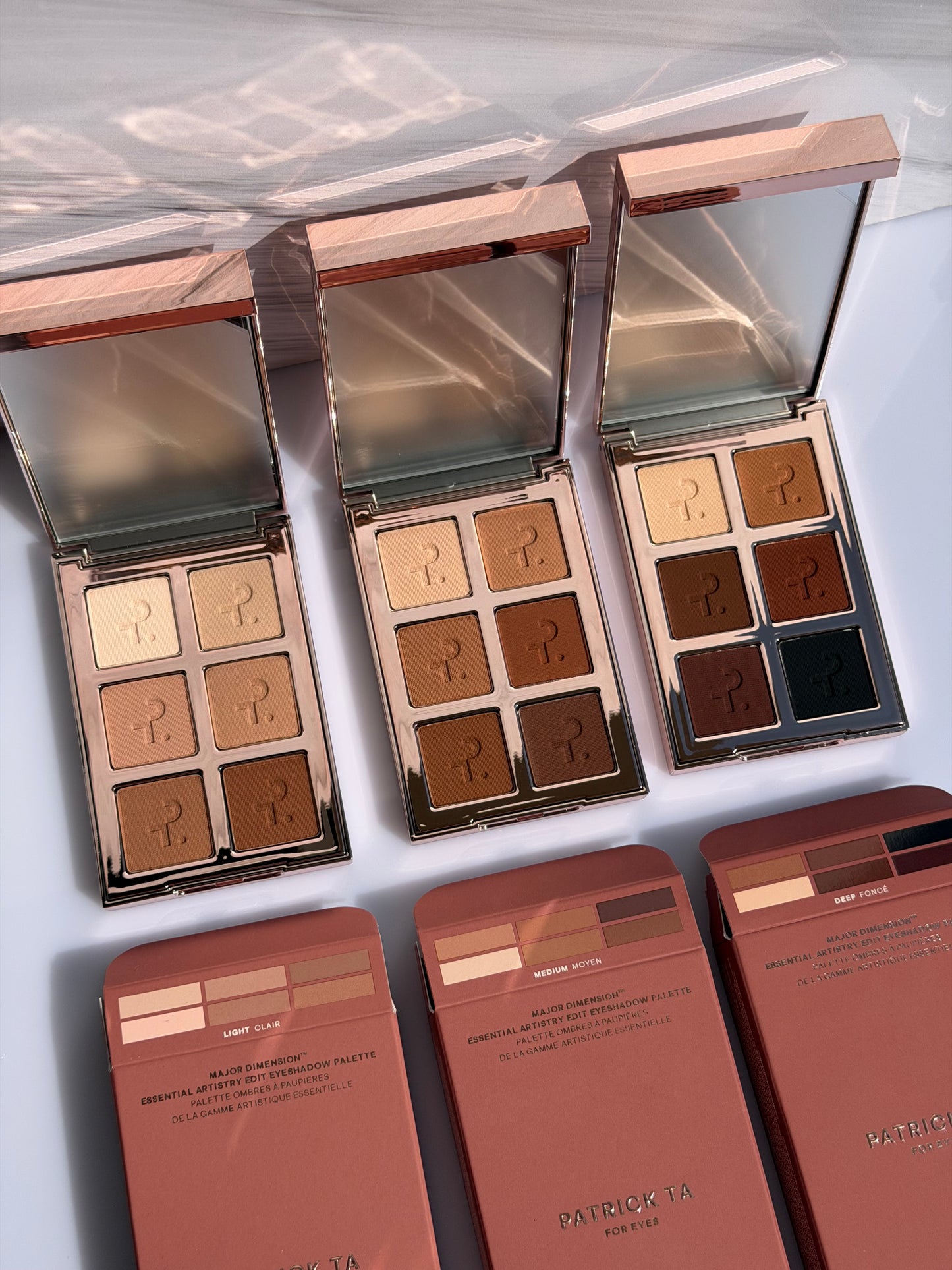 PATRICK TA Major Dimension Essential Artistry Edit Eyeshadow Palette- LIGHT CLAIR