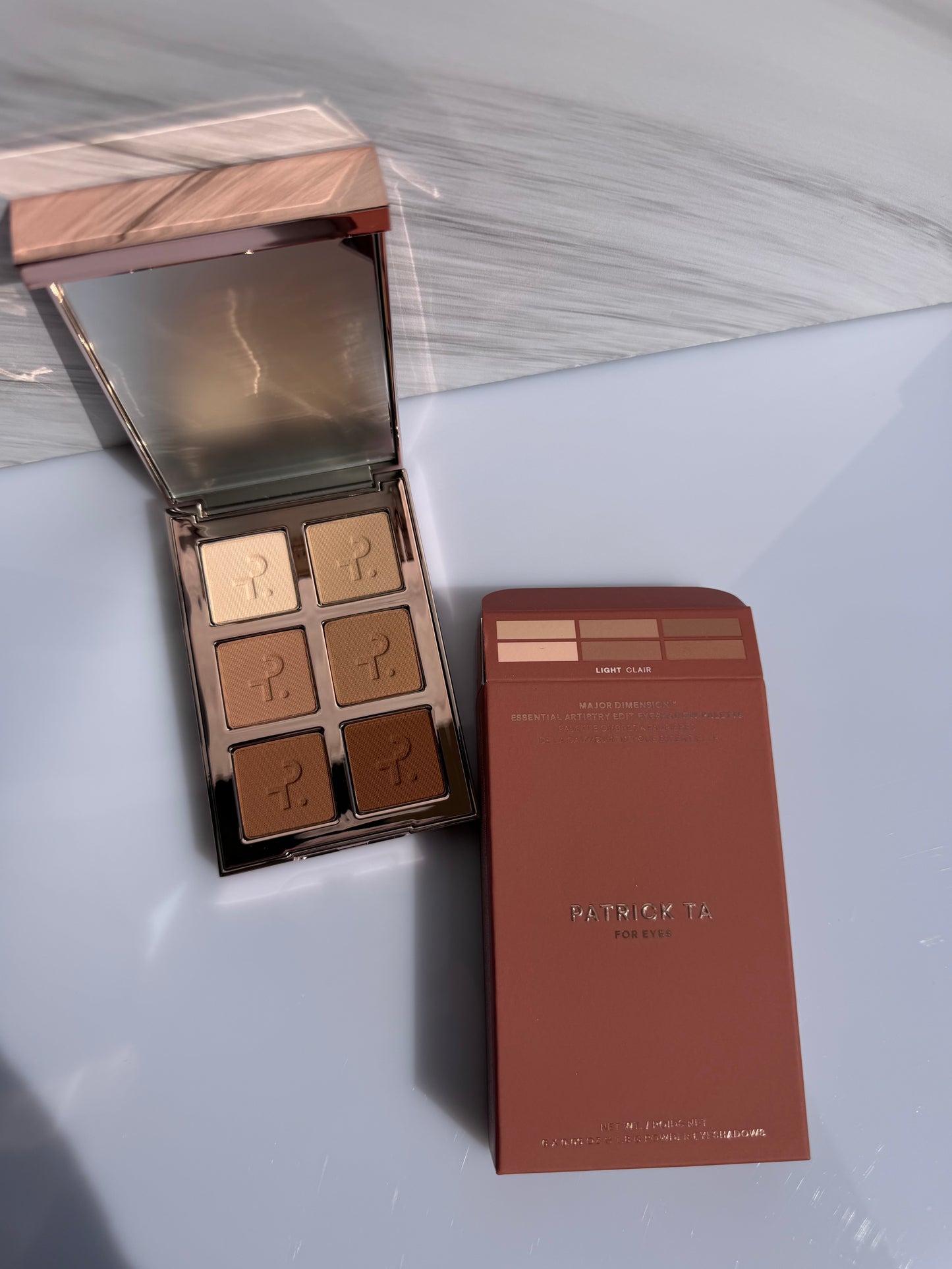 PATRICK TA Major Dimension Essential Artistry Edit Eyeshadow Palette- LIGHT CLAIR