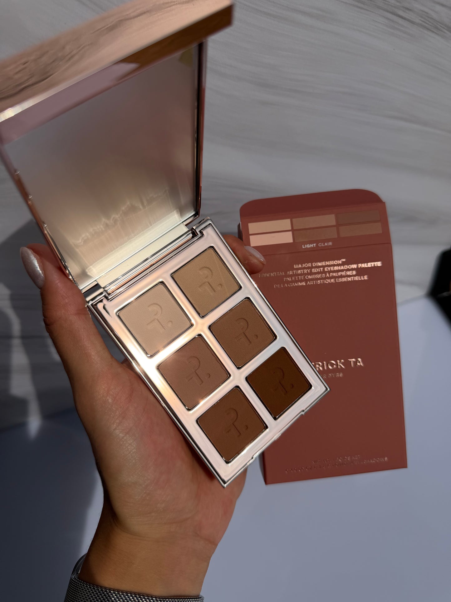 PATRICK TA Major Dimension Essential Artistry Edit Eyeshadow Palette- LIGHT CLAIR
