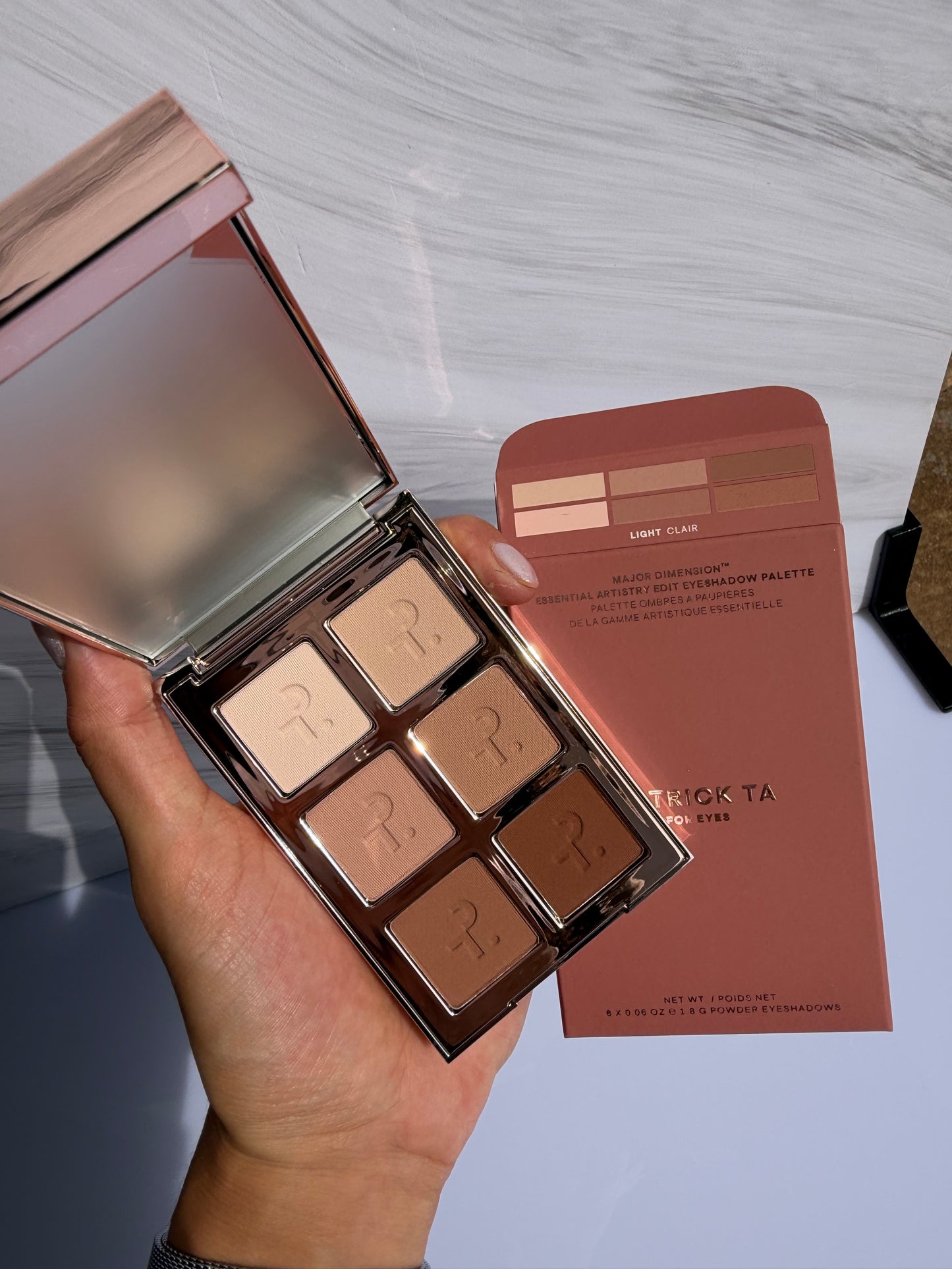 PATRICK TA Major Dimension Essential Artistry Edit Eyeshadow Palette- LIGHT CLAIR