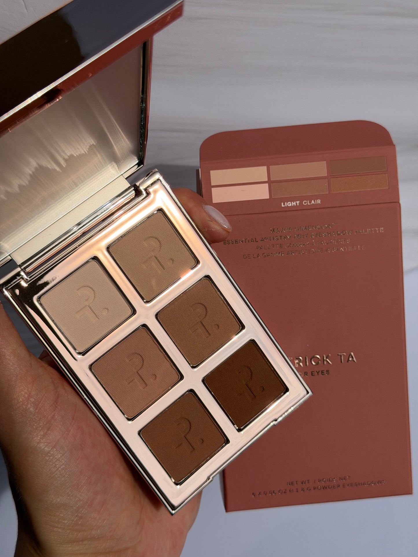 PATRICK TA Major Dimension Essential Artistry Edit Eyeshadow Palette- LIGHT CLAIR