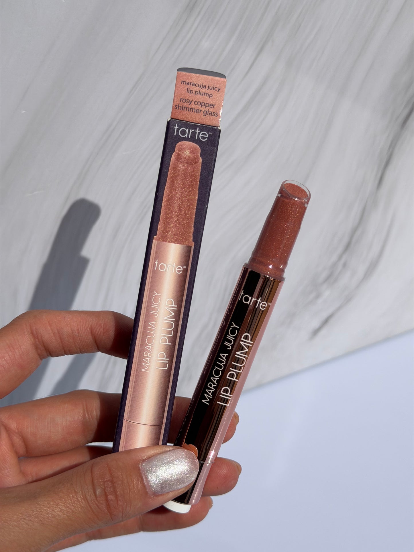 TARTE Maracuja Juicy Lip Plump Gloss- tono- ROSY COPPER