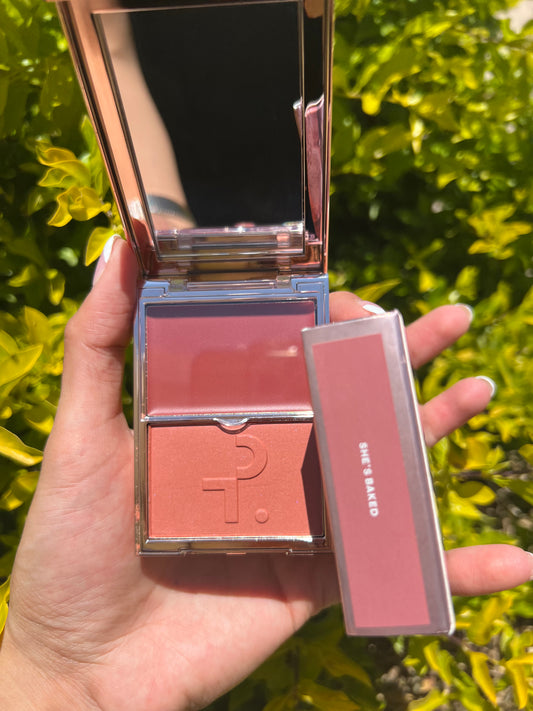 Major Headlines Double-Take Crème & Powder Blush Duo - She’s Baked Patrick Ta