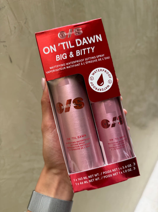 ONE/SIZE by Patrick Starrr On 'Til Dawn Mattifying Waterproof Setting Spray Big & Bitty Duo