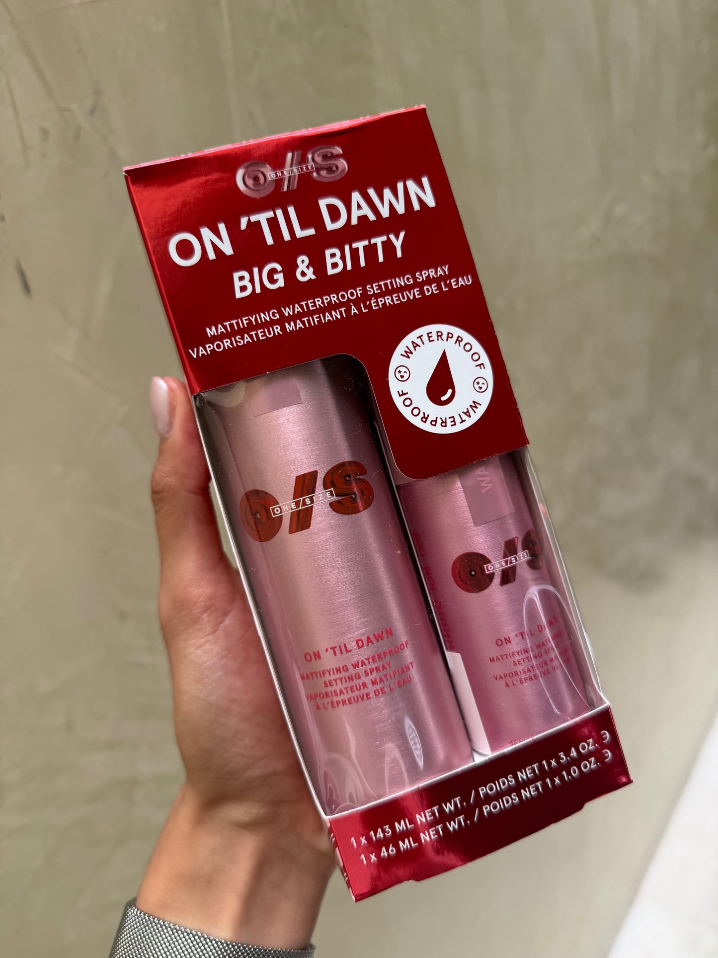 ONE/SIZE by Patrick Starrr On 'Til Dawn Mattifying Waterproof Setting Spray Big & Bitty Duo