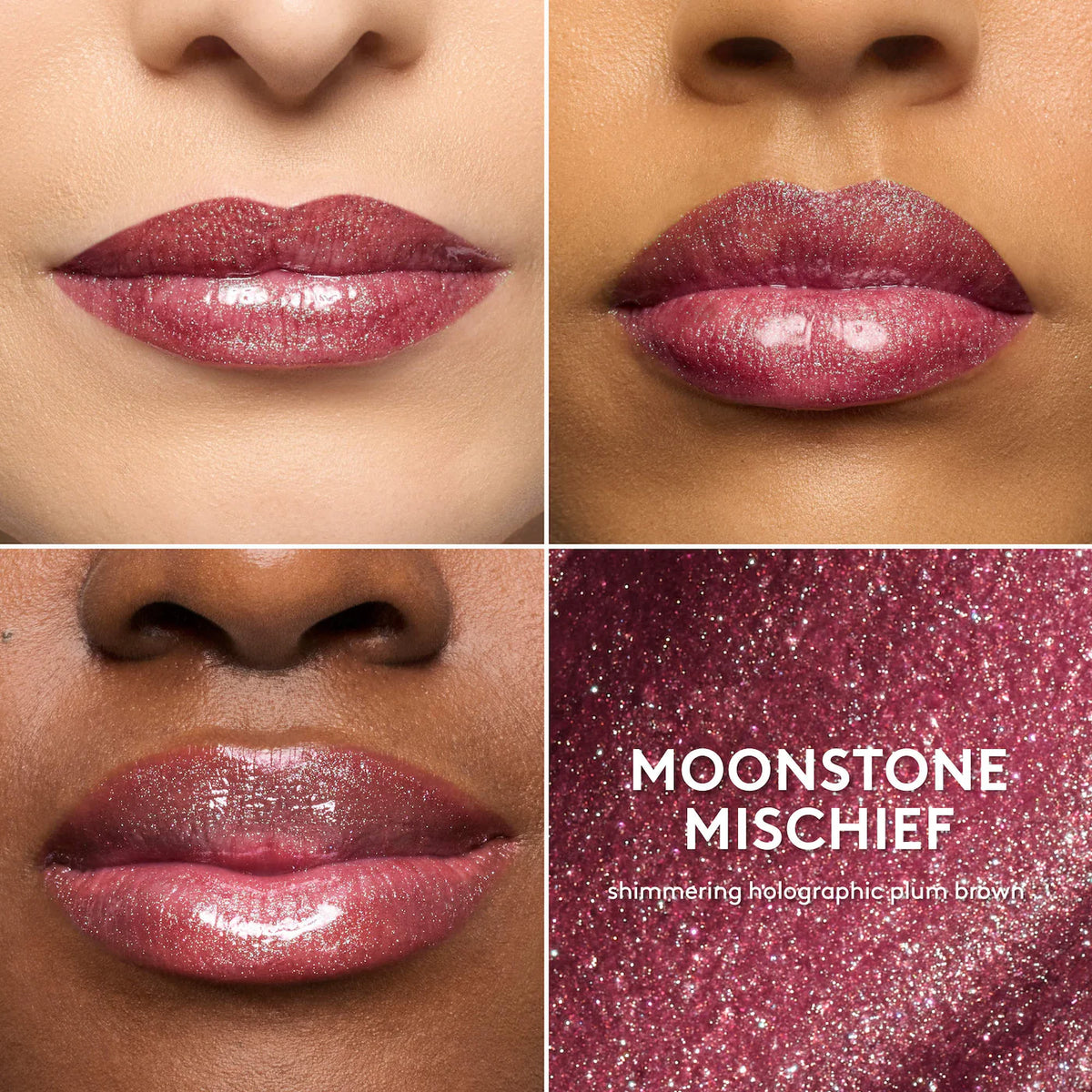 PREVENTA- Fenty Beauty by Rihanna 
Gloss Bomb Prismatic Lip Luminizer Ornament tono Moonstone Mischief