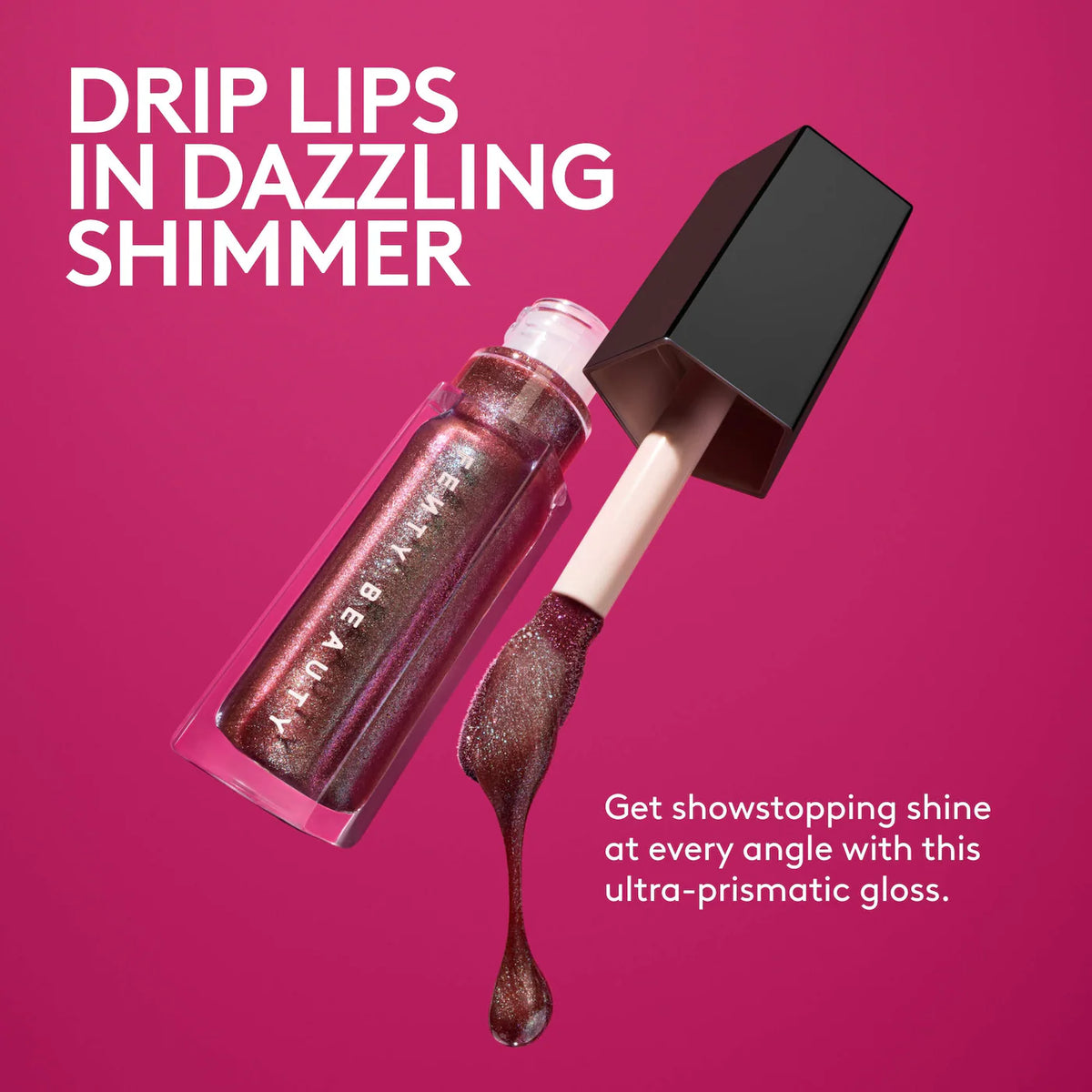 PREVENTA- Fenty Beauty by Rihanna 
Gloss Bomb Prismatic Lip Luminizer Ornament tono Moonstone Mischief