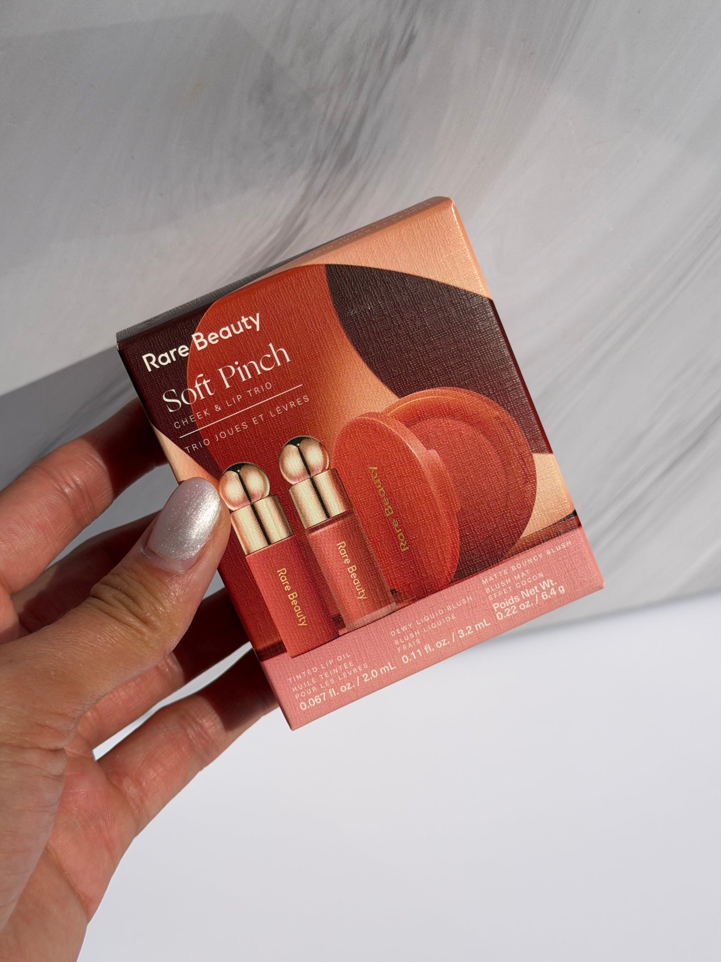 Rare Beauty by Selena Gomez 
Soft Pinch Cheek & Lip Trio Makeup Gift Set