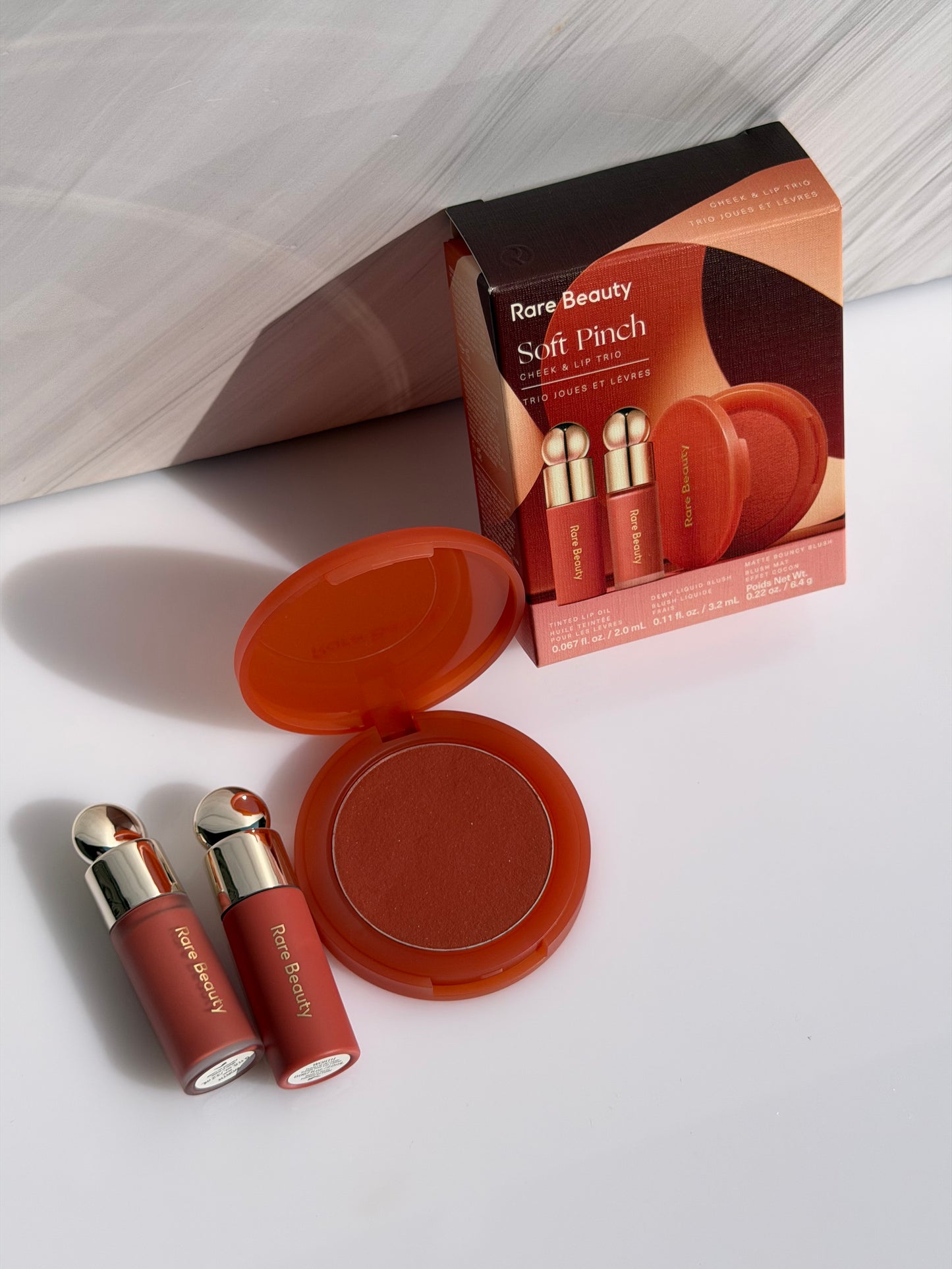 Rare Beauty by Selena Gomez 
Soft Pinch Cheek & Lip Trio Makeup Gift Set