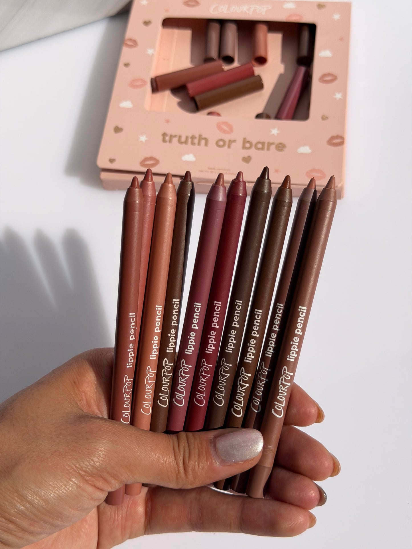 Set Delienadores Colourpop Nude 10pz - TRUTH OR BARE
