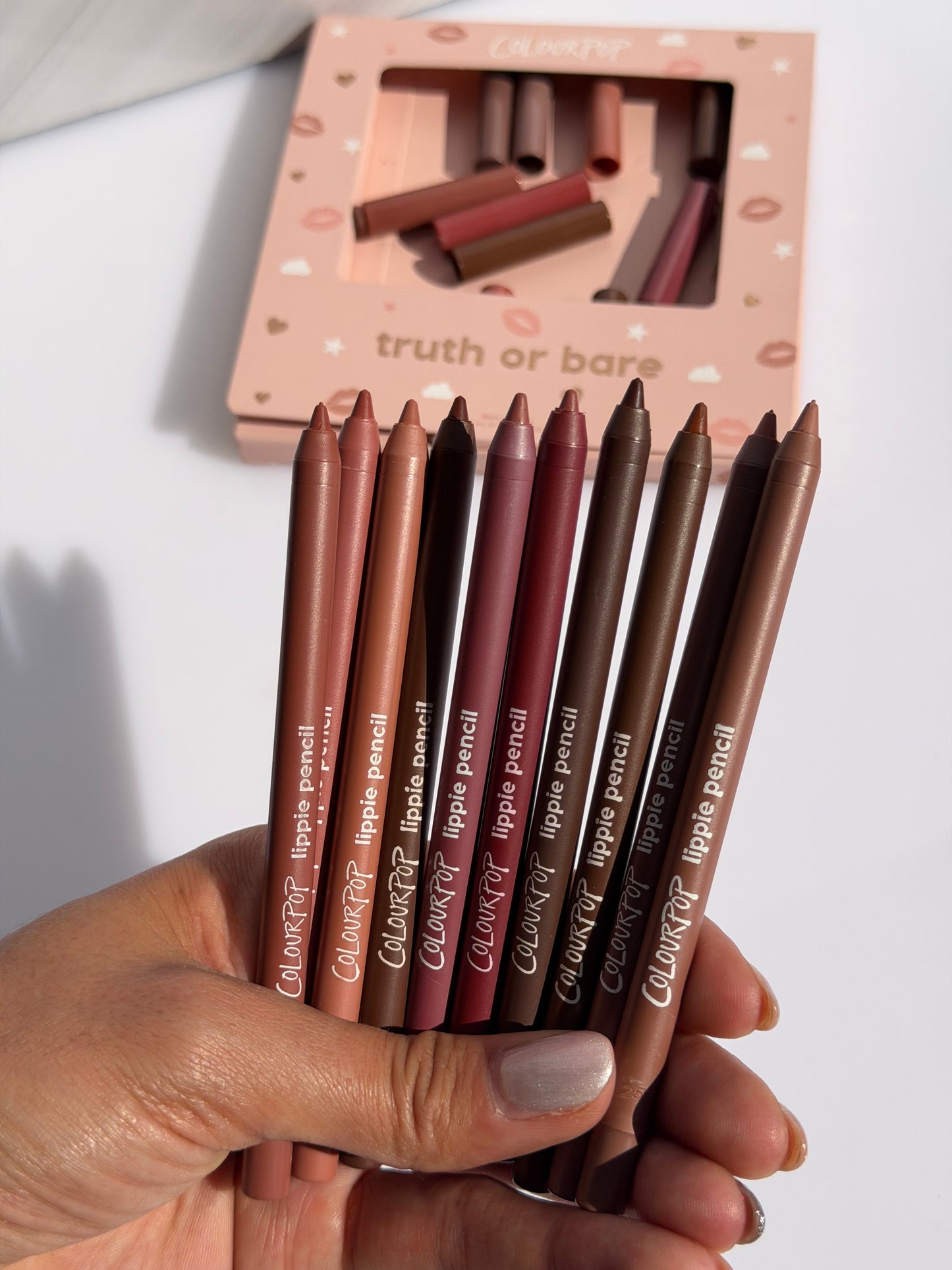 Set Delienadores Colourpop Nude 10pz - TRUTH OR BARE