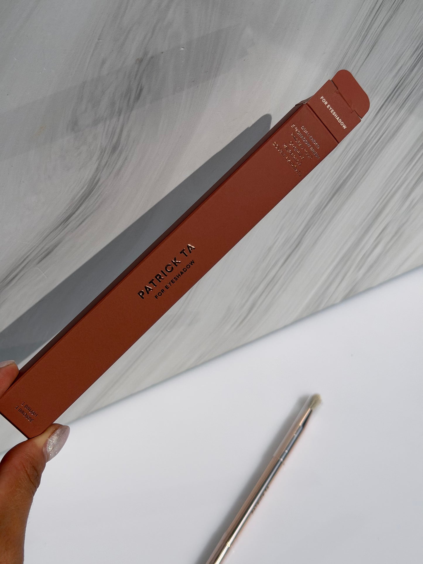 PATRICK TA Dual Ended Eyeshadow Brush- For Eyeshadow