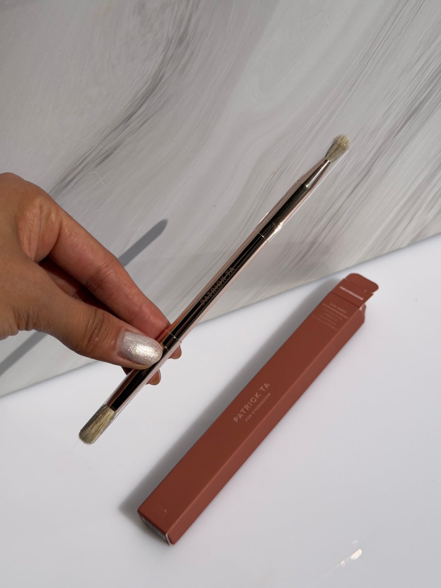 PATRICK TA Dual Ended Eyeshadow Brush- For Eyeshadow