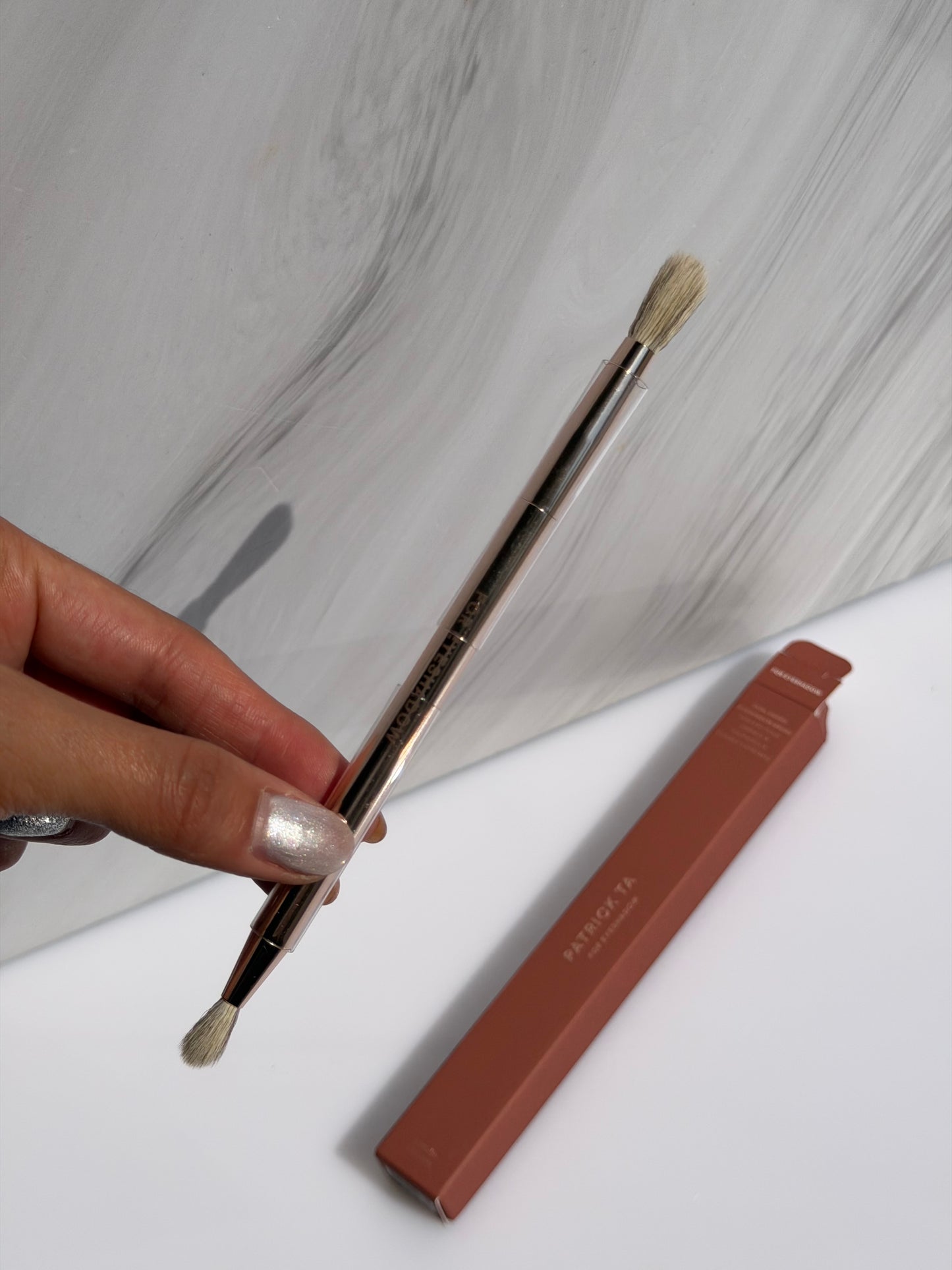 PATRICK TA Dual Ended Eyeshadow Brush- For Eyeshadow