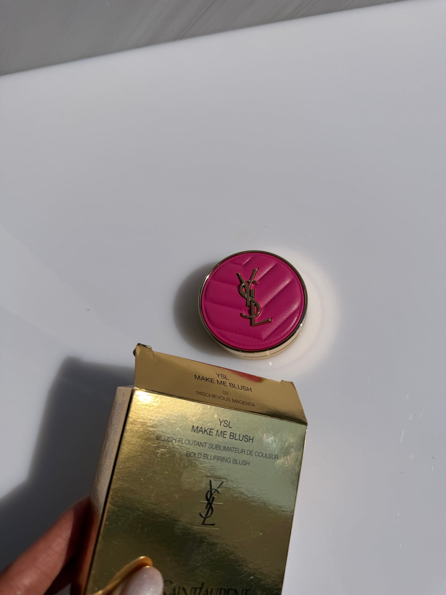 Make me Blush 24H Biuldable Blurring Powder Blush YSL- 03 MISCHIEVOUS MAGETA