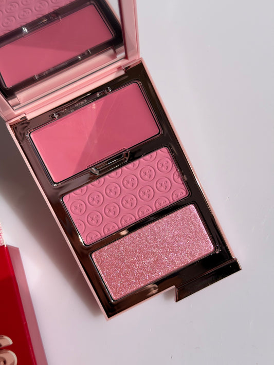 ONE/SIZE by Patrick Starrr Cheek Clapper 3D Blush Trio Palette- ATTENTION SEEKER