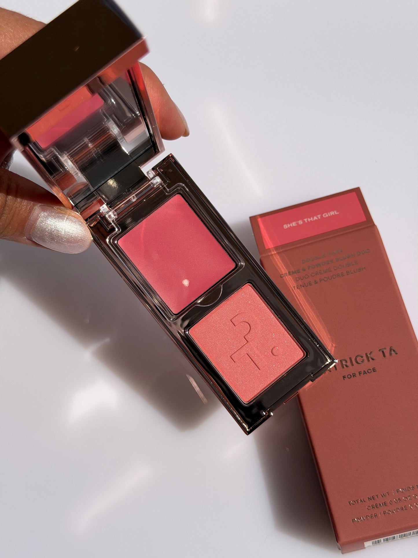 PATRICK TA Mini Major Headlines Double-Take Crème & Powder Blush Duo Tono- She’s That Girl