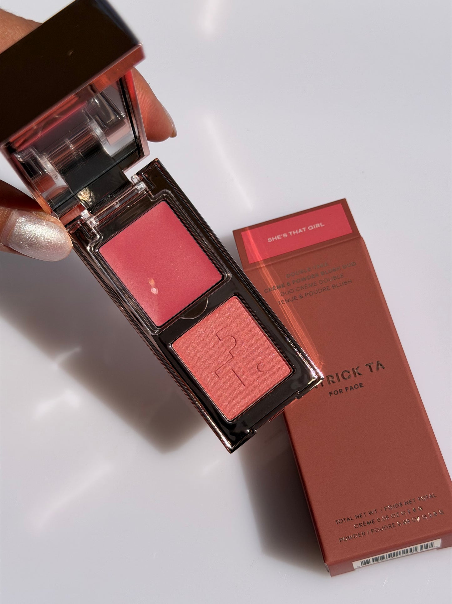 PATRICK TA Mini Major Headlines Double-Take Crème & Powder Blush Duo Tono- She’s That Girl