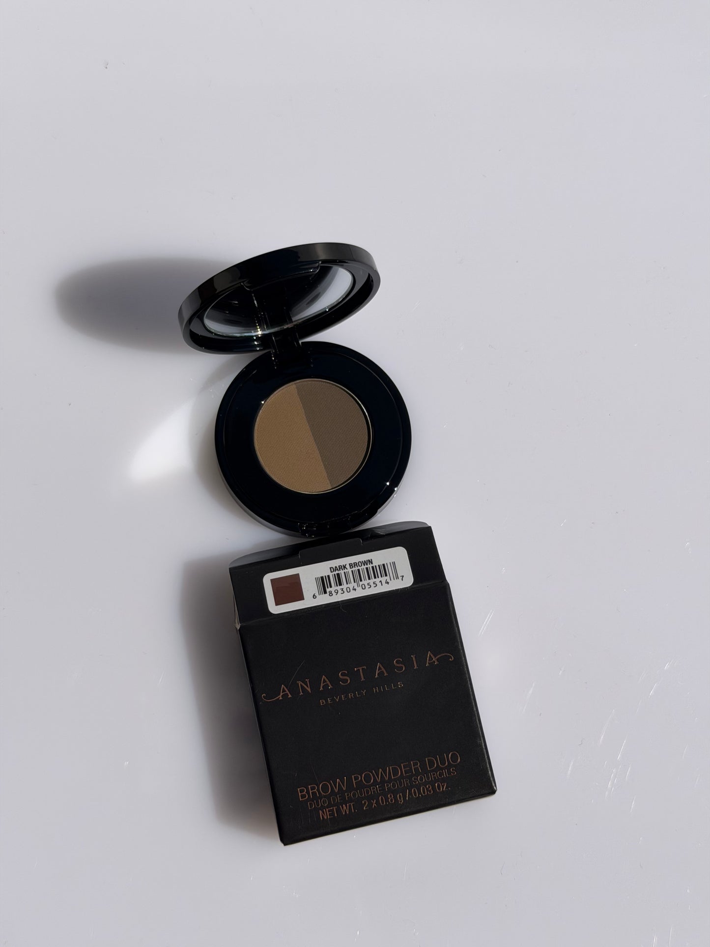 Anastasia Beverly Hills Brow Powder Duo Dual-Shade Powder Eyebrow Makeup Tono- DARK BROWN