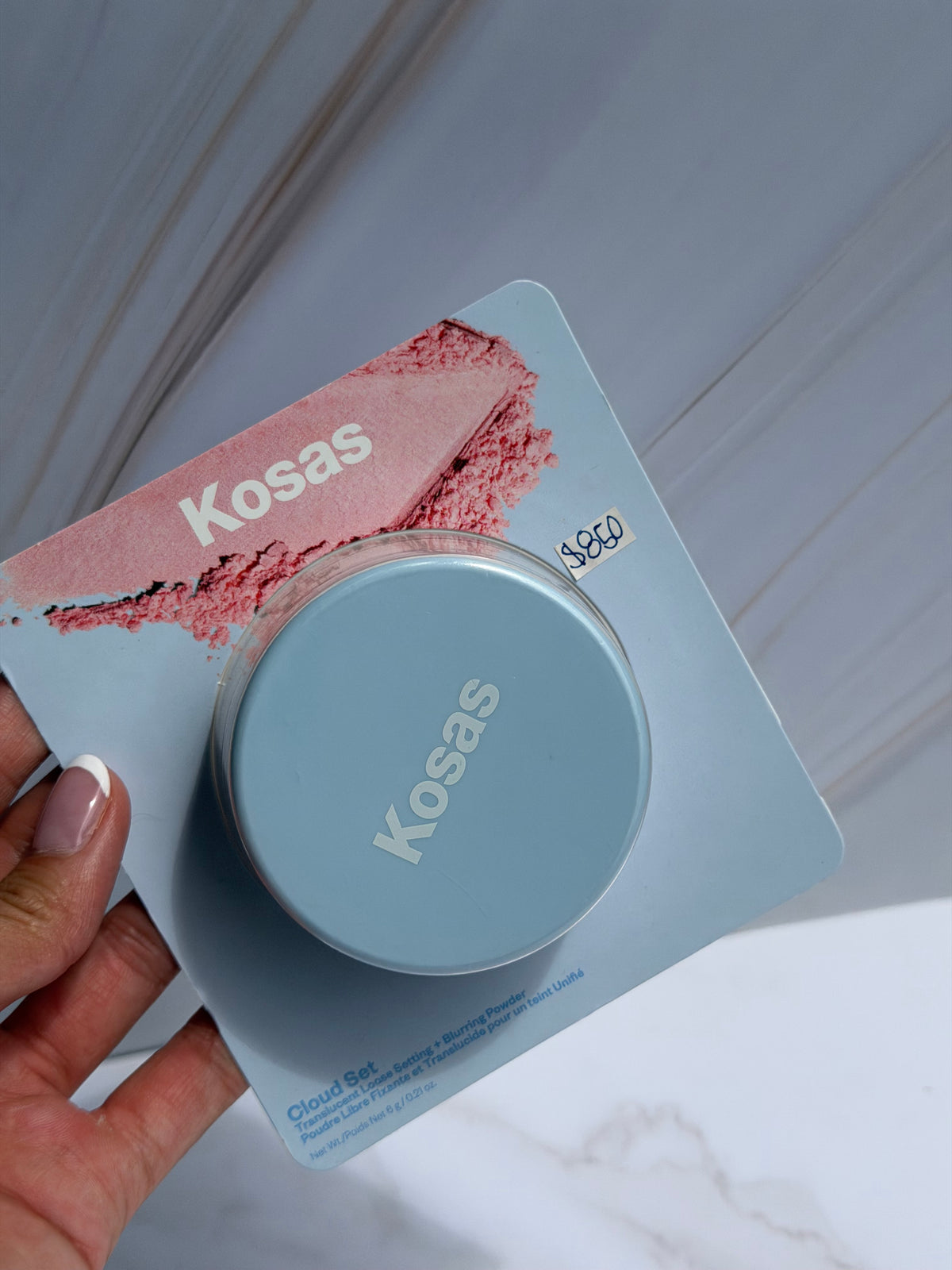 Kosas-Mini Cloud Set Loose Powder-Translucent Setting + Blurring Powder tono- candy