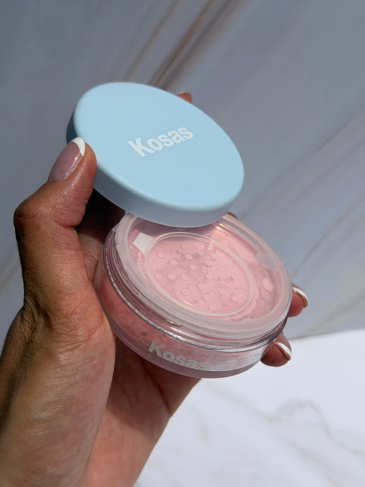Kosas-Mini Cloud Set Loose Powder-Translucent Setting + Blurring Powder tono- candy
