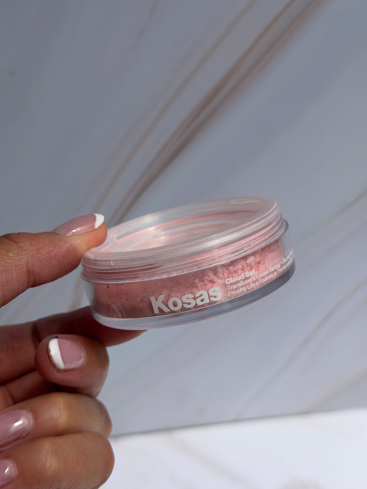 Kosas-Mini Cloud Set Loose Powder-Translucent Setting + Blurring Powder tono- candy