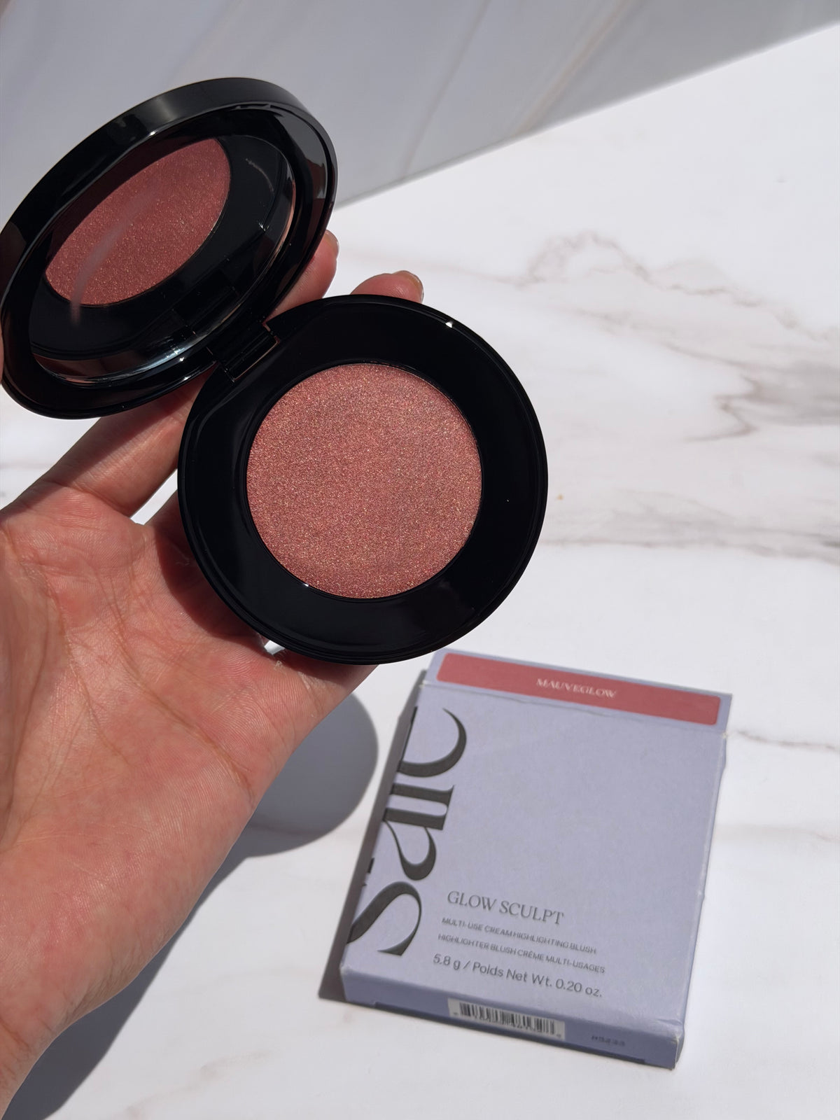Saie -Glow Sculpt Multi-Use Cream Highlighting Blush- tono MAUVEGLOW