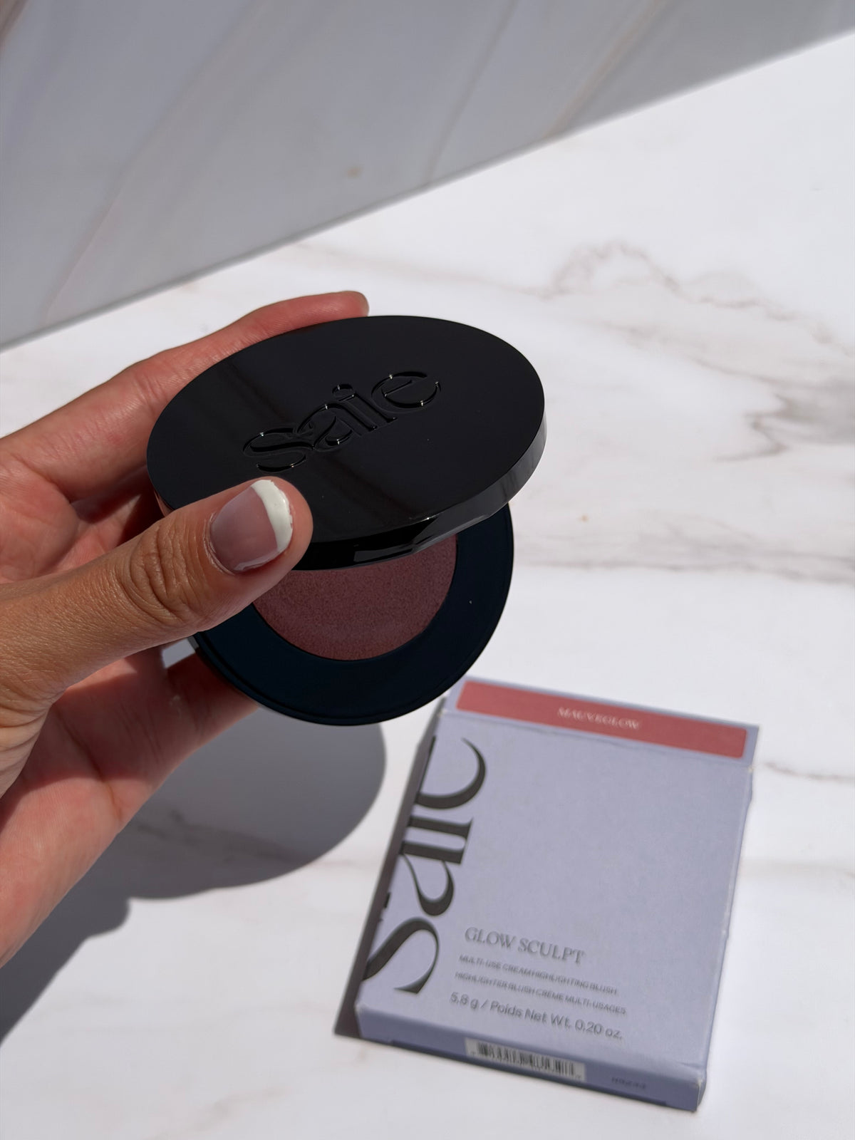 Saie -Glow Sculpt Multi-Use Cream Highlighting Blush- tono MAUVEGLOW