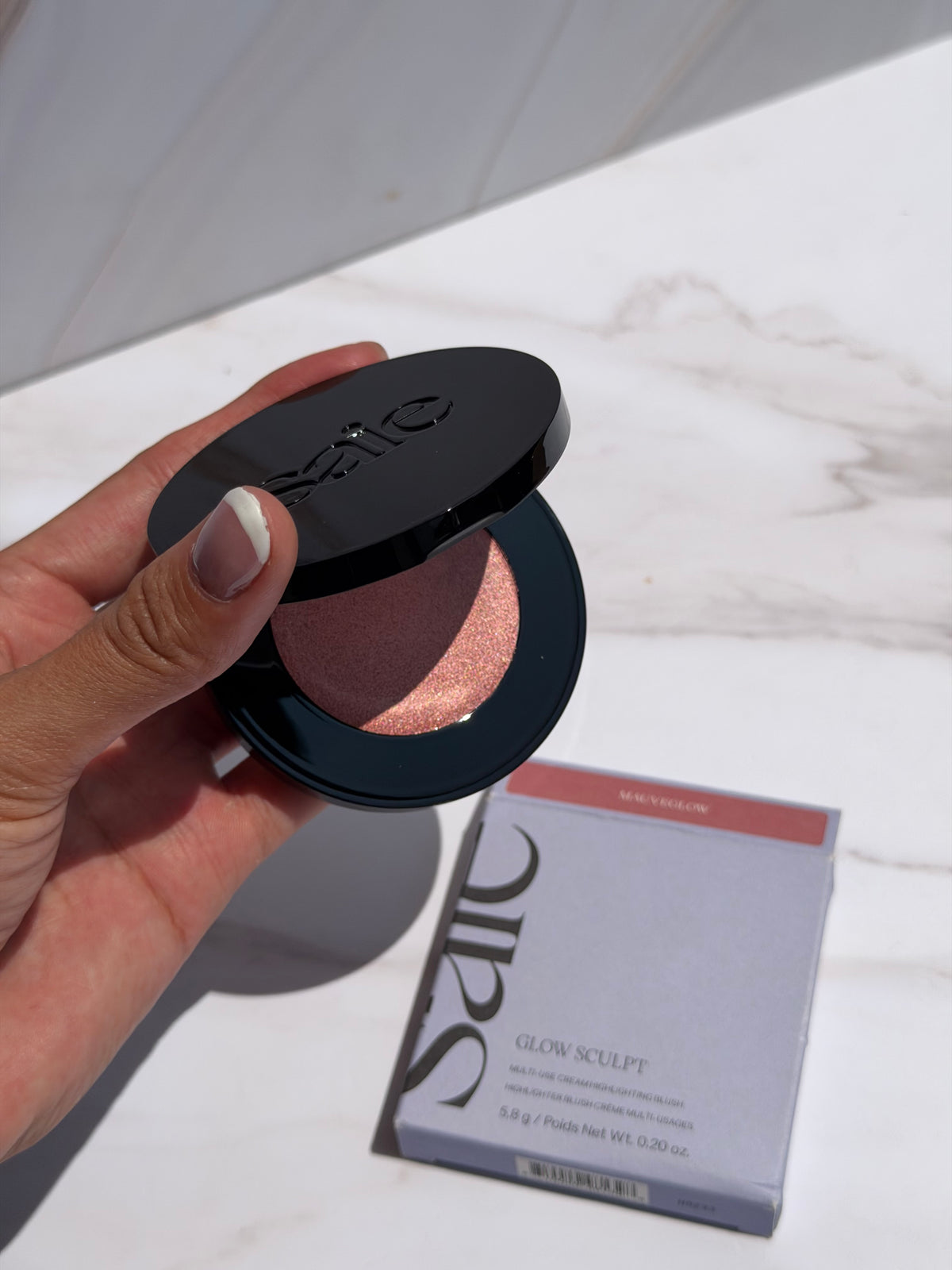 Saie -Glow Sculpt Multi-Use Cream Highlighting Blush- tono MAUVEGLOW